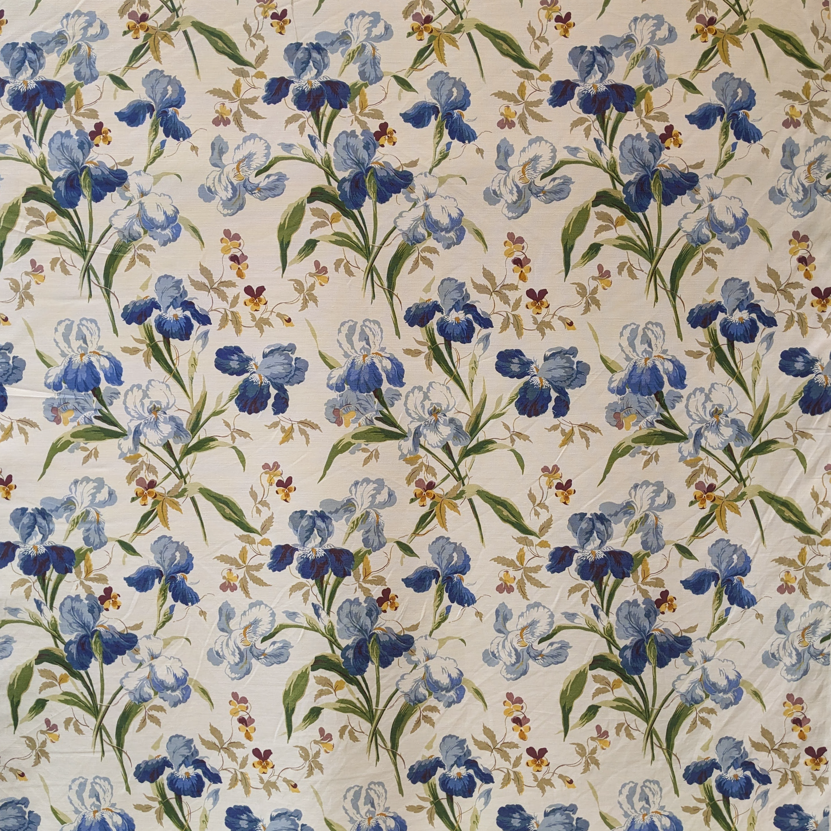 GP & J Baker ‘Beaufort’ Blue on Cotton Remnant piece sold as 1 piece