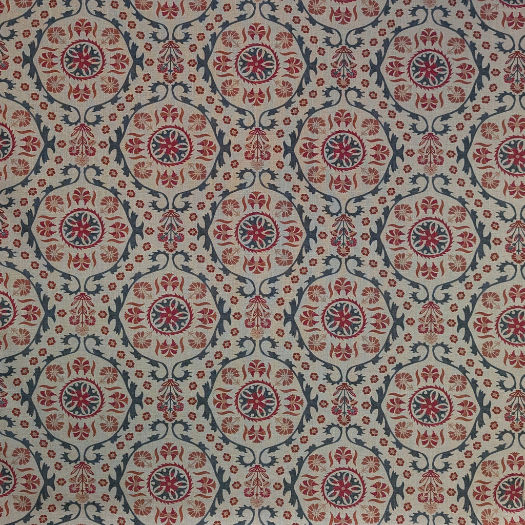 Absolutely Fabrics 'Bohemium Spiral' Blue/red