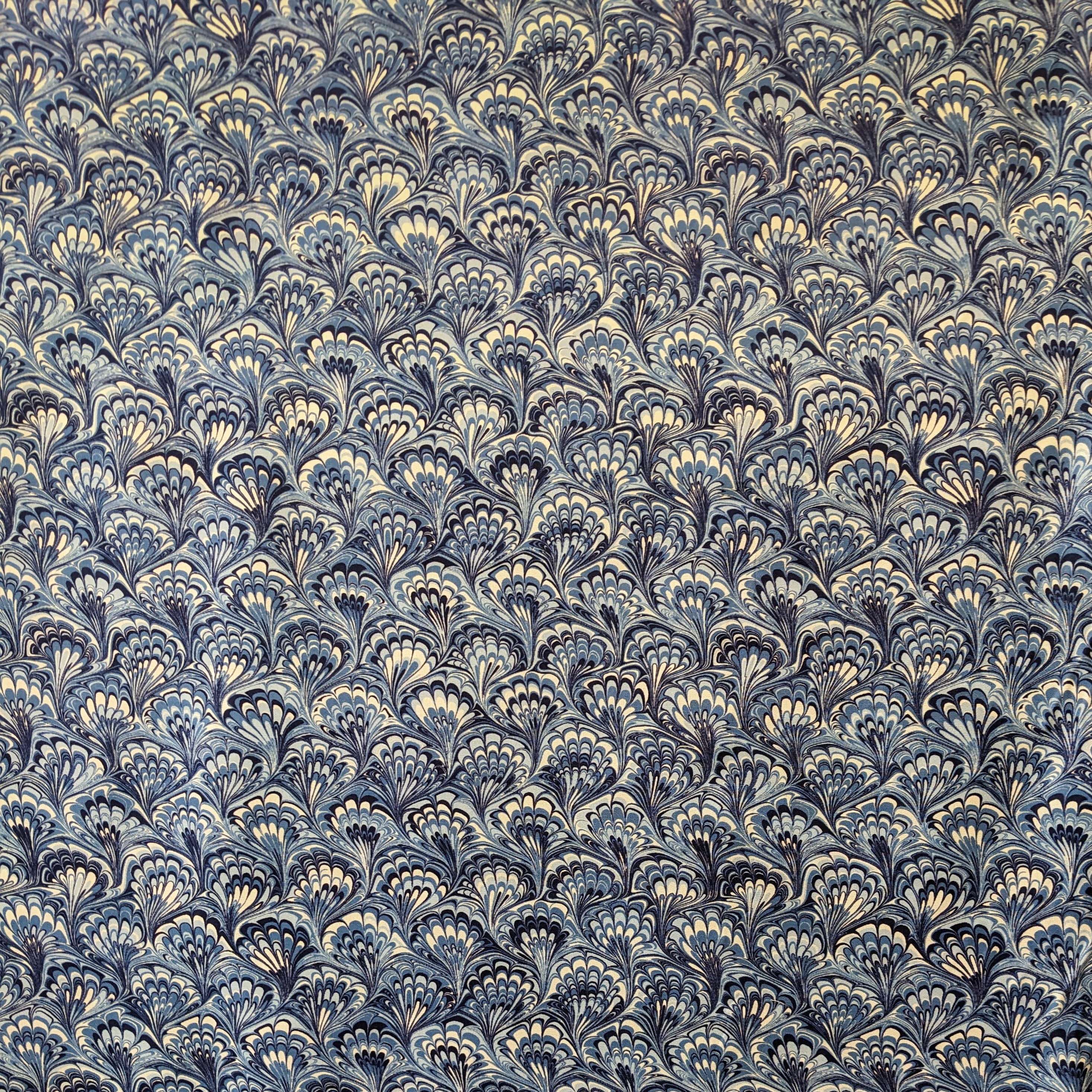 Schumacher ‘Capulet’ Lapis 100% Cotton Remnant sold as 1 piece