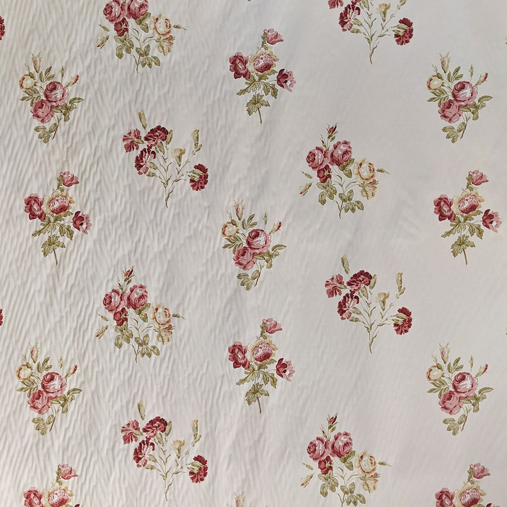 Floral pattern on a textured fabric background