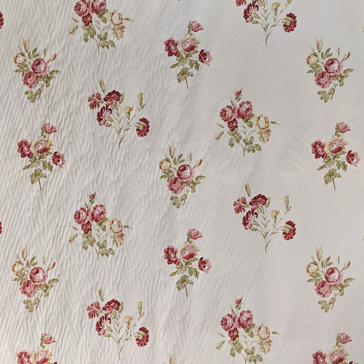 Floral pattern on a textured fabric background