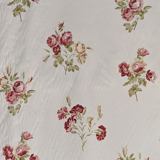Floral pattern on a textured fabric background