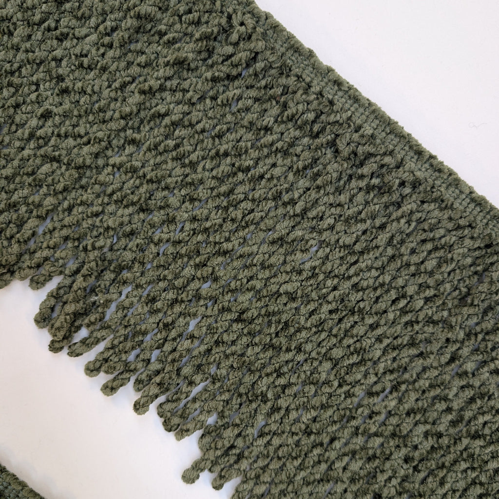 Absolutely Fabrics ‘Chenille Fringe’ Green