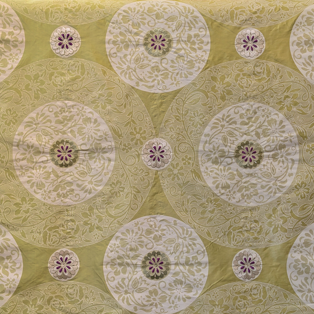 James Brindley ‘Circular silk’ Gold  Remnant  to be sold as 1 piece