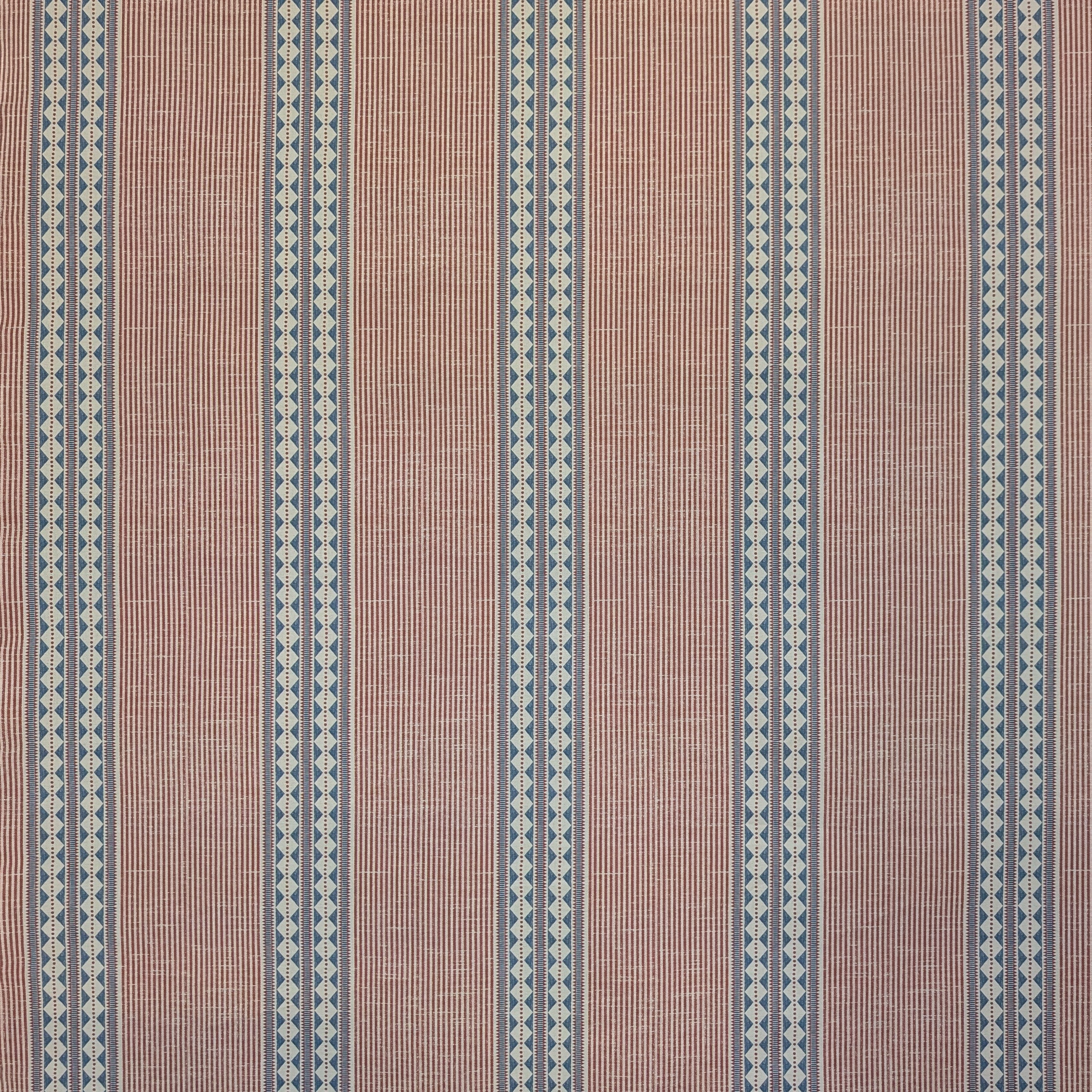Absolutely fabrics Diamond Stripe Red/Blue