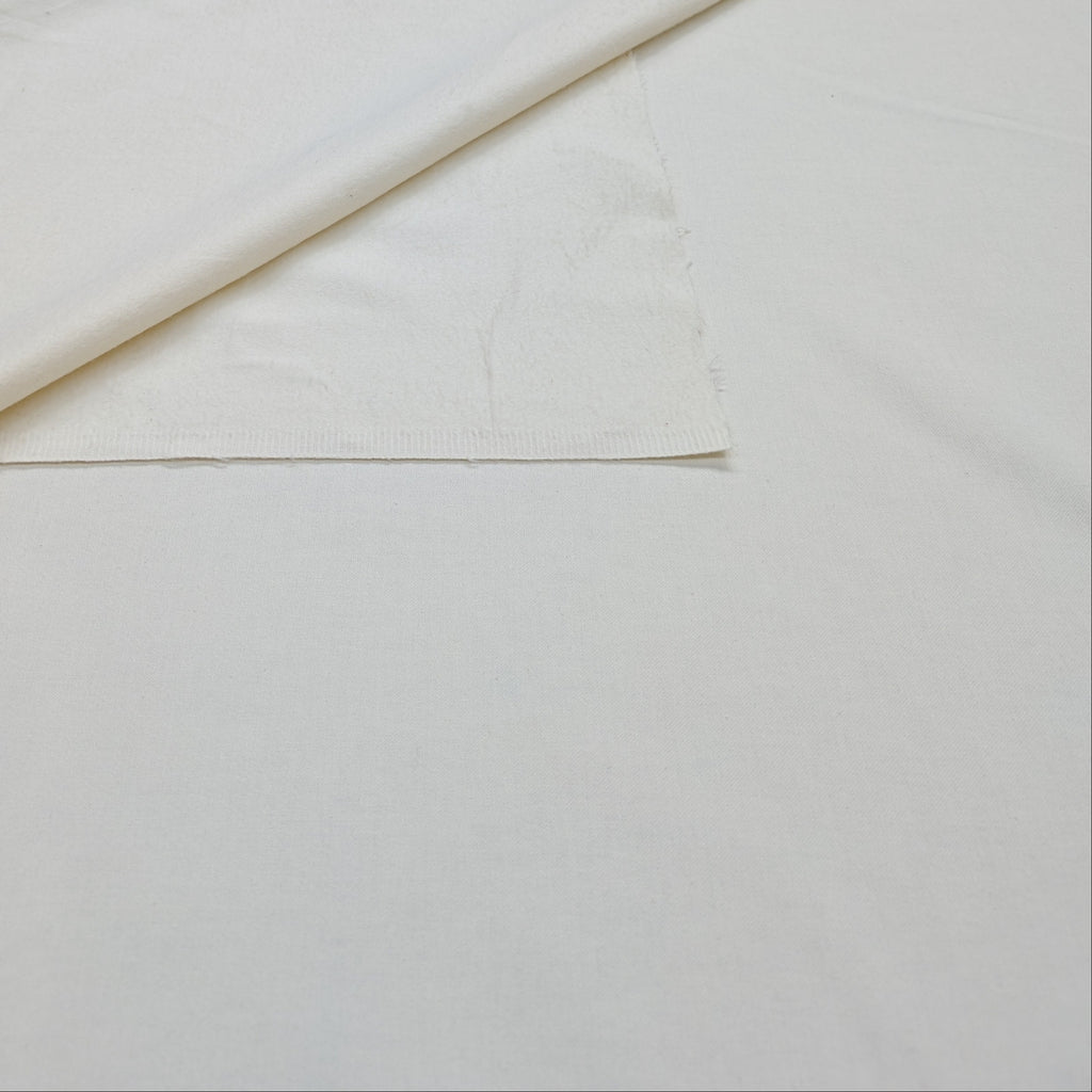 Fleece/brushed ivory cotton lining