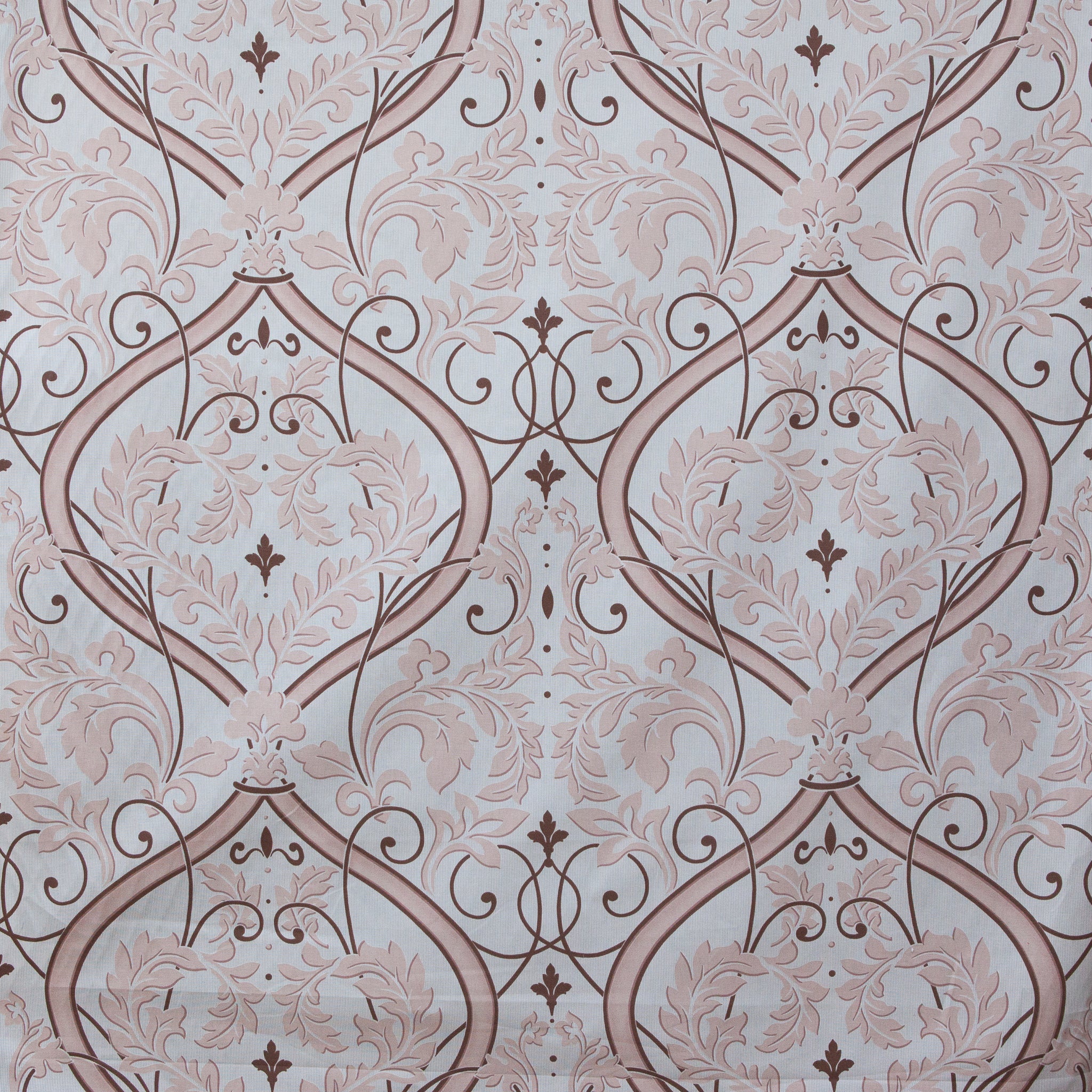 Decorative pattern with intricate designs on a light background