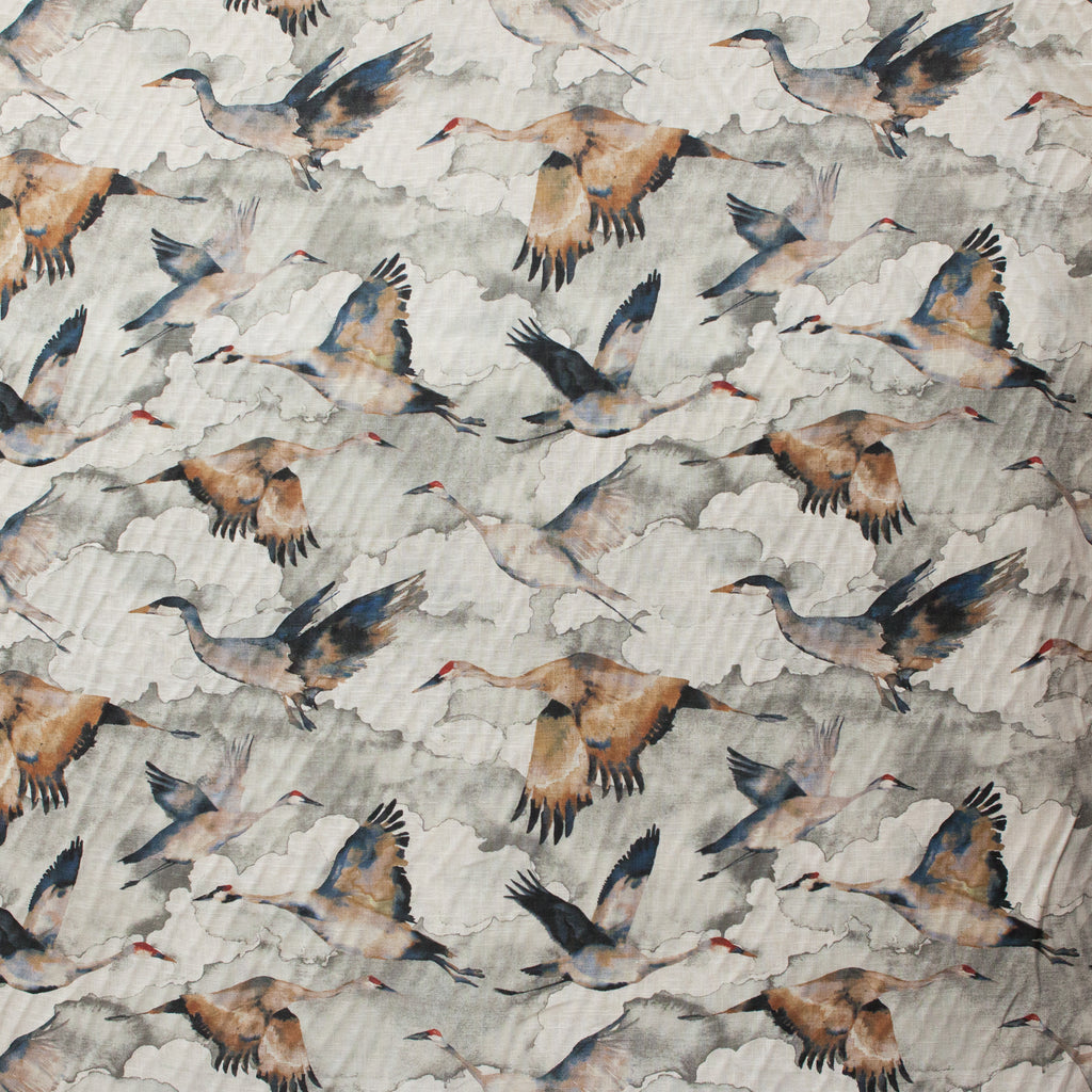 Pattern of flying birds on a textured background