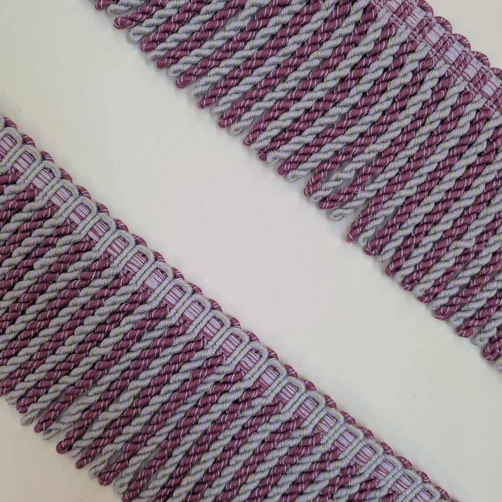 purple fringed trim