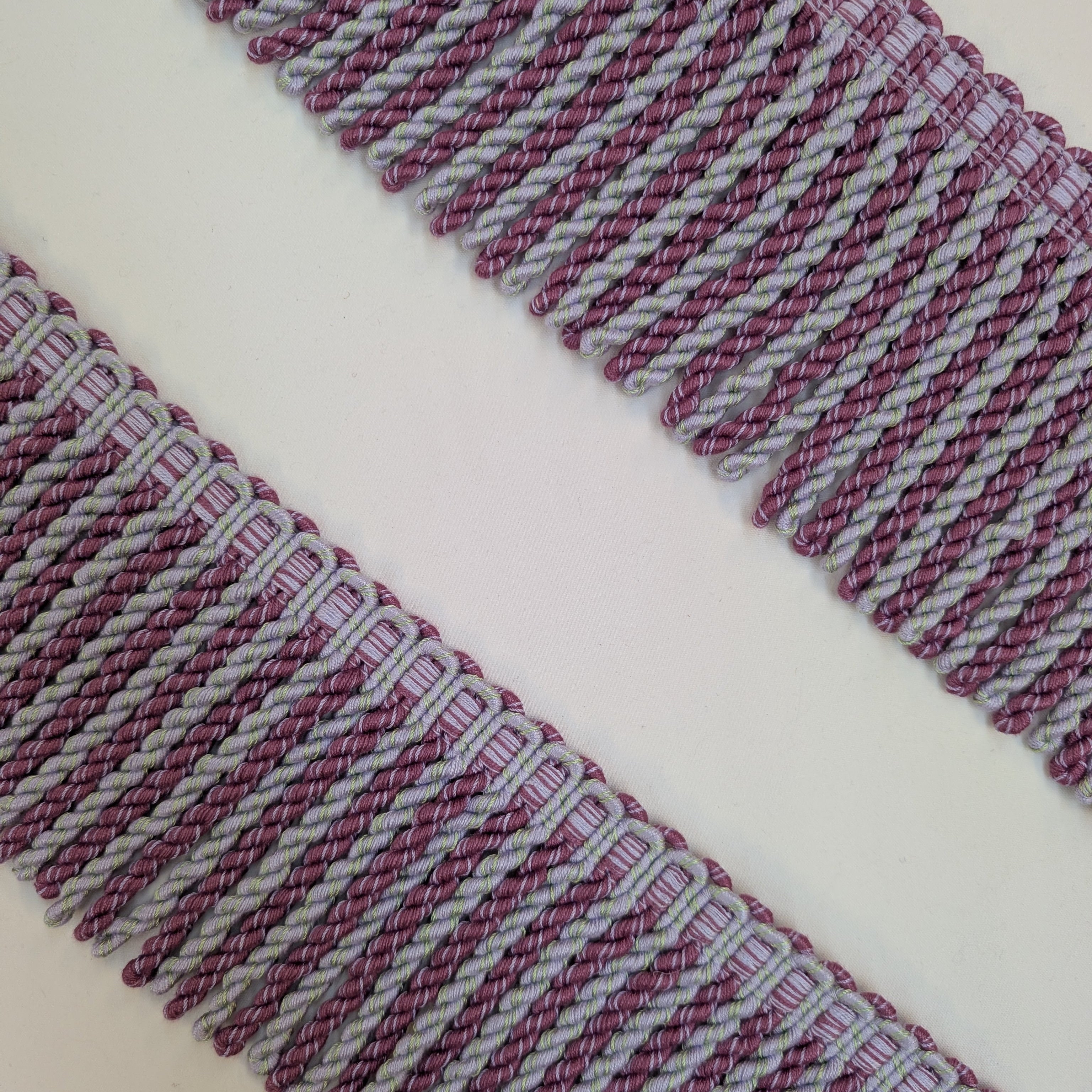 purple fringed trim