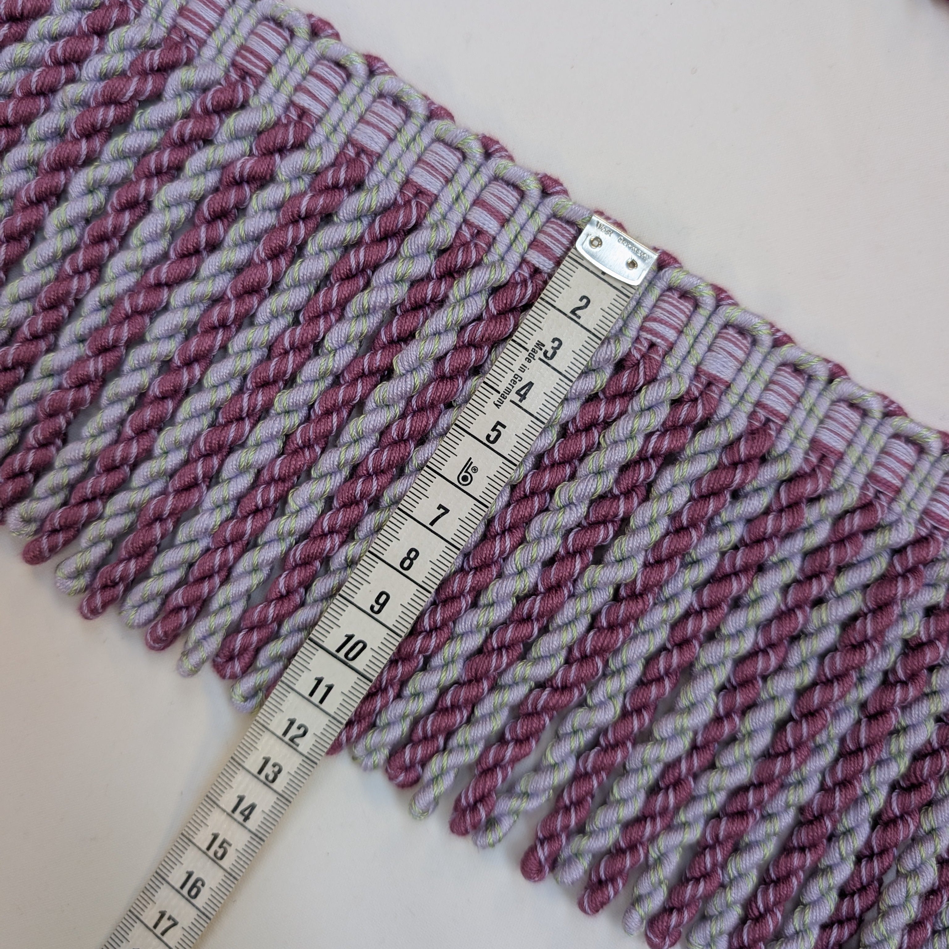 purple fringe trim