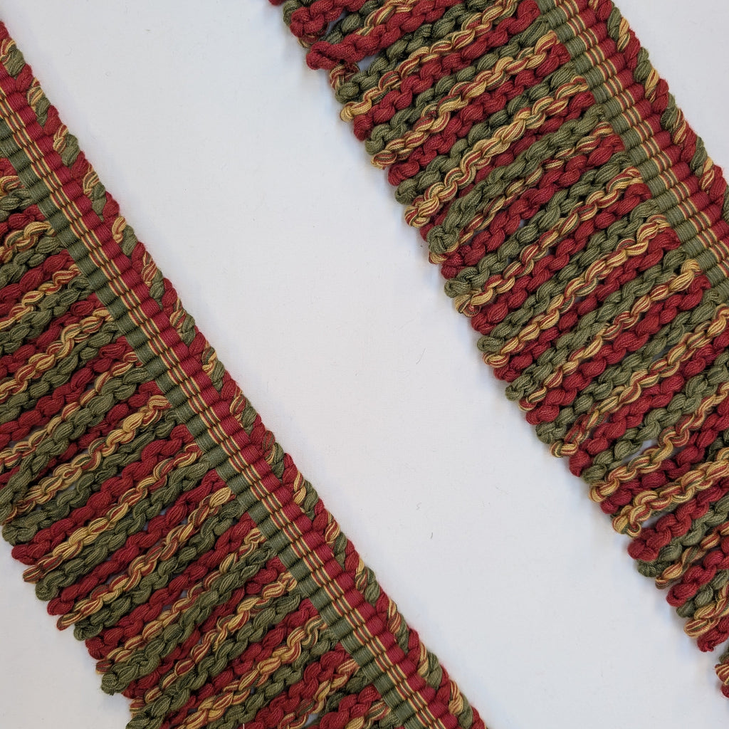 Absolutely Fabrics ‘Fringe’ Red Green