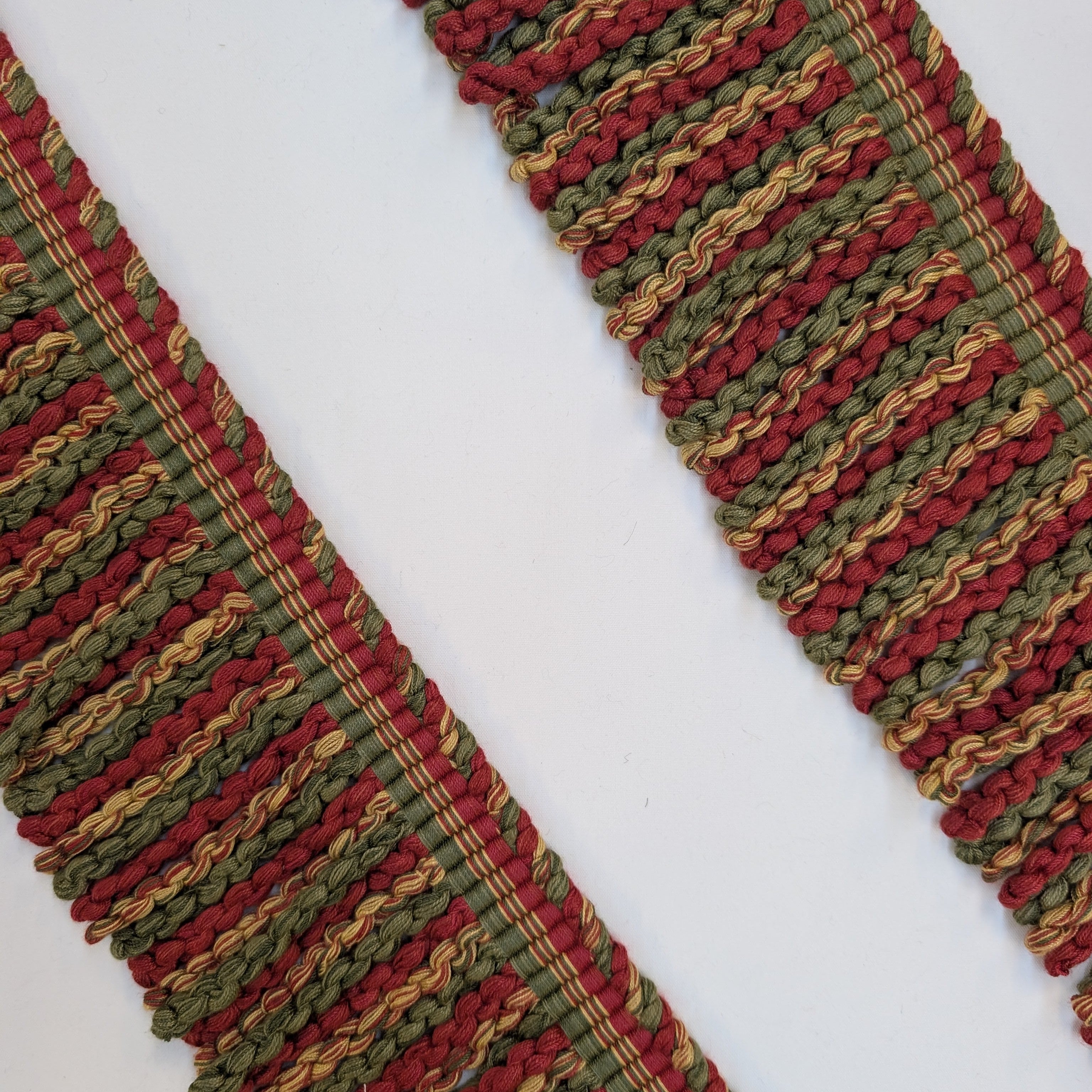 Absolutely Fabrics ‘Fringe’ Red Green