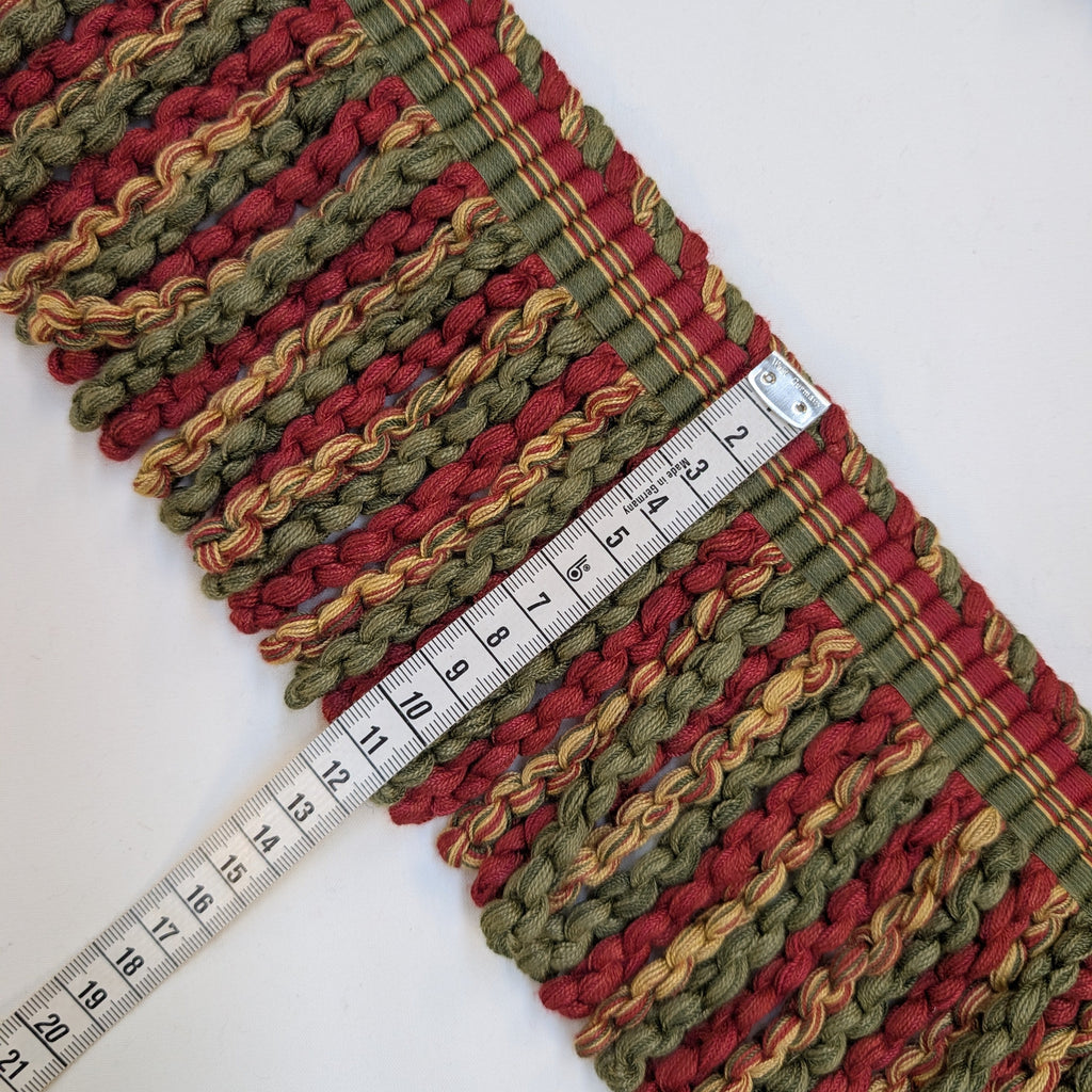 Absolutely Fabrics ‘Fringe’ Red Green