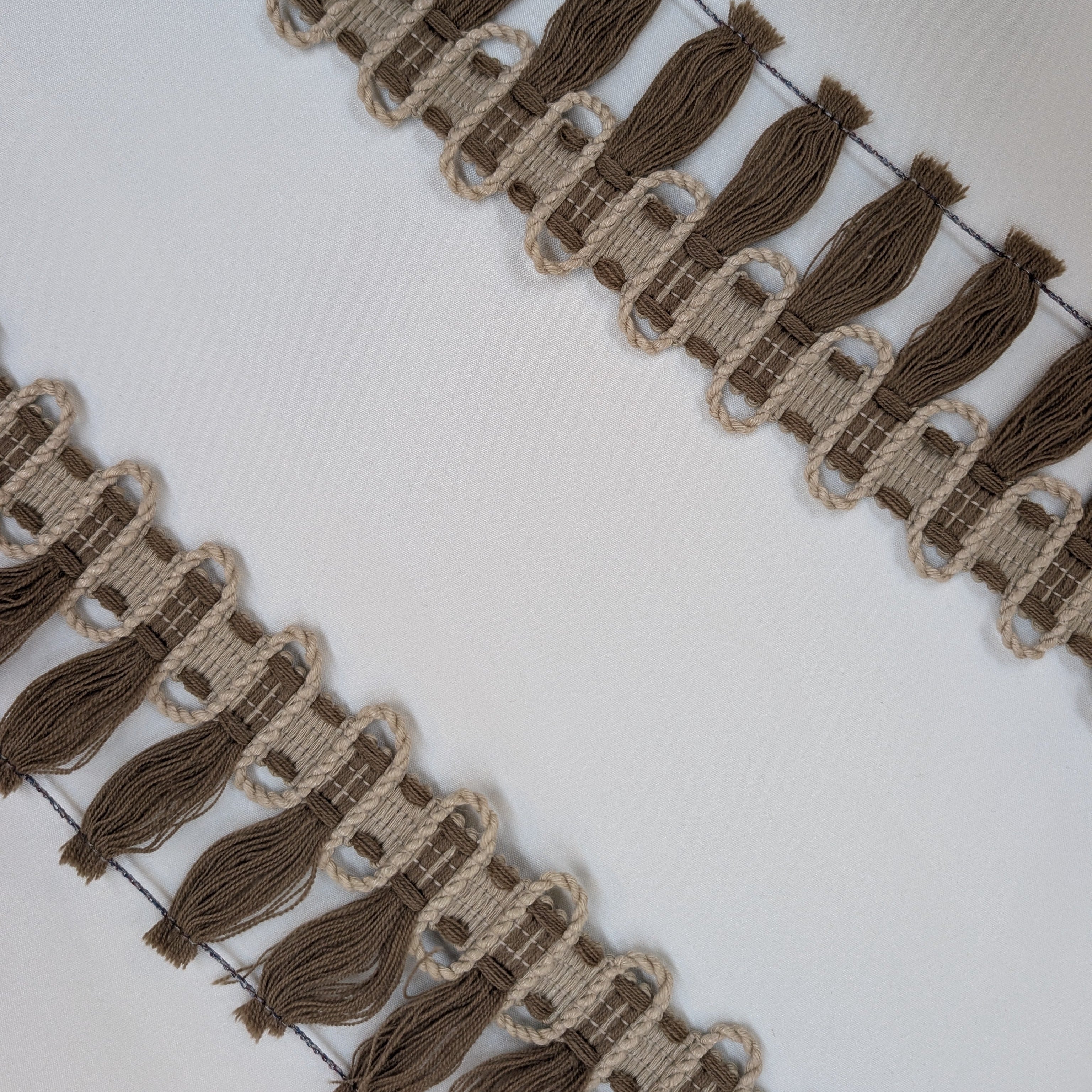 Absolutely Fabrics ‘Hessian Fringe' Brown