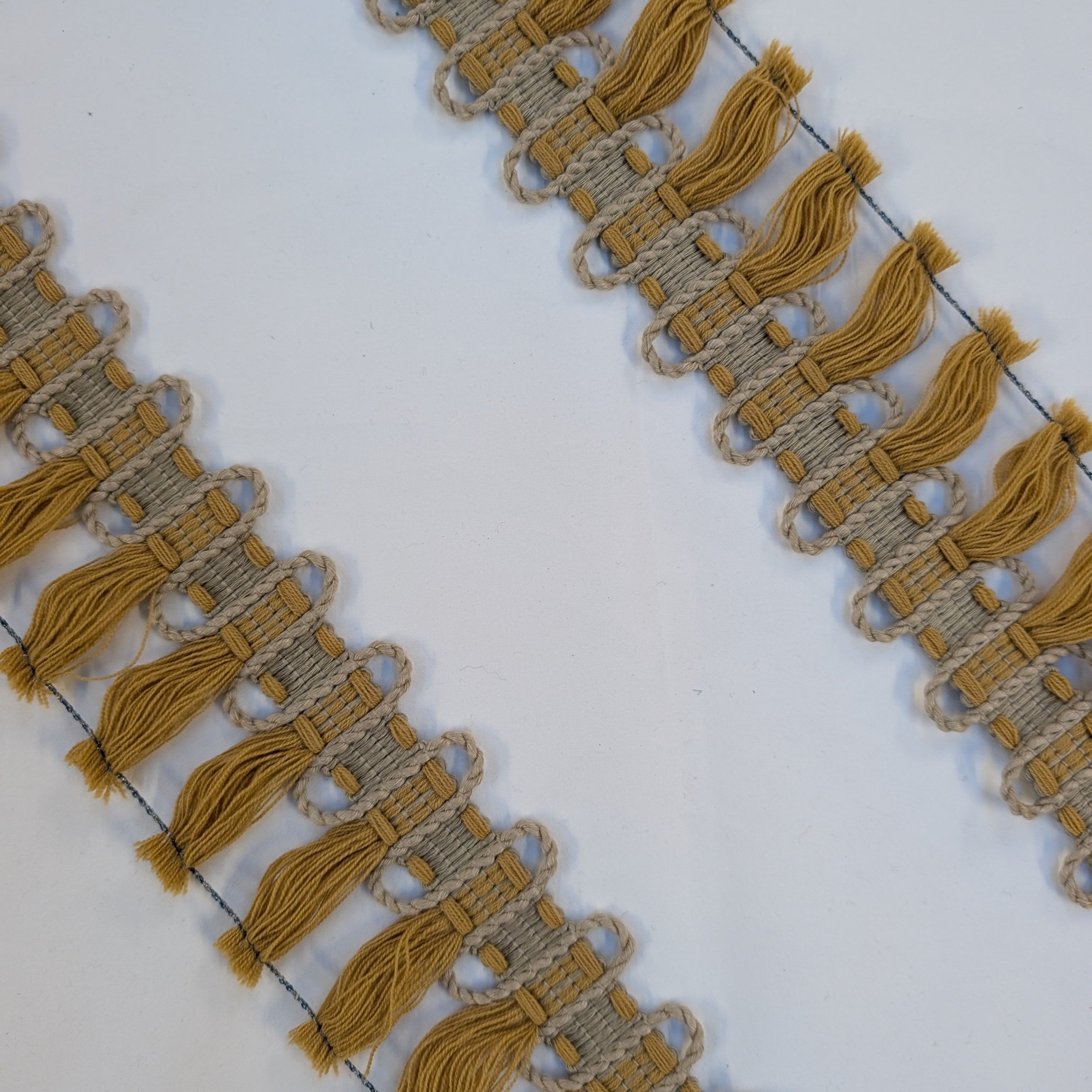 Absolutely Fabrics ‘Hessian Fringe' Mustard