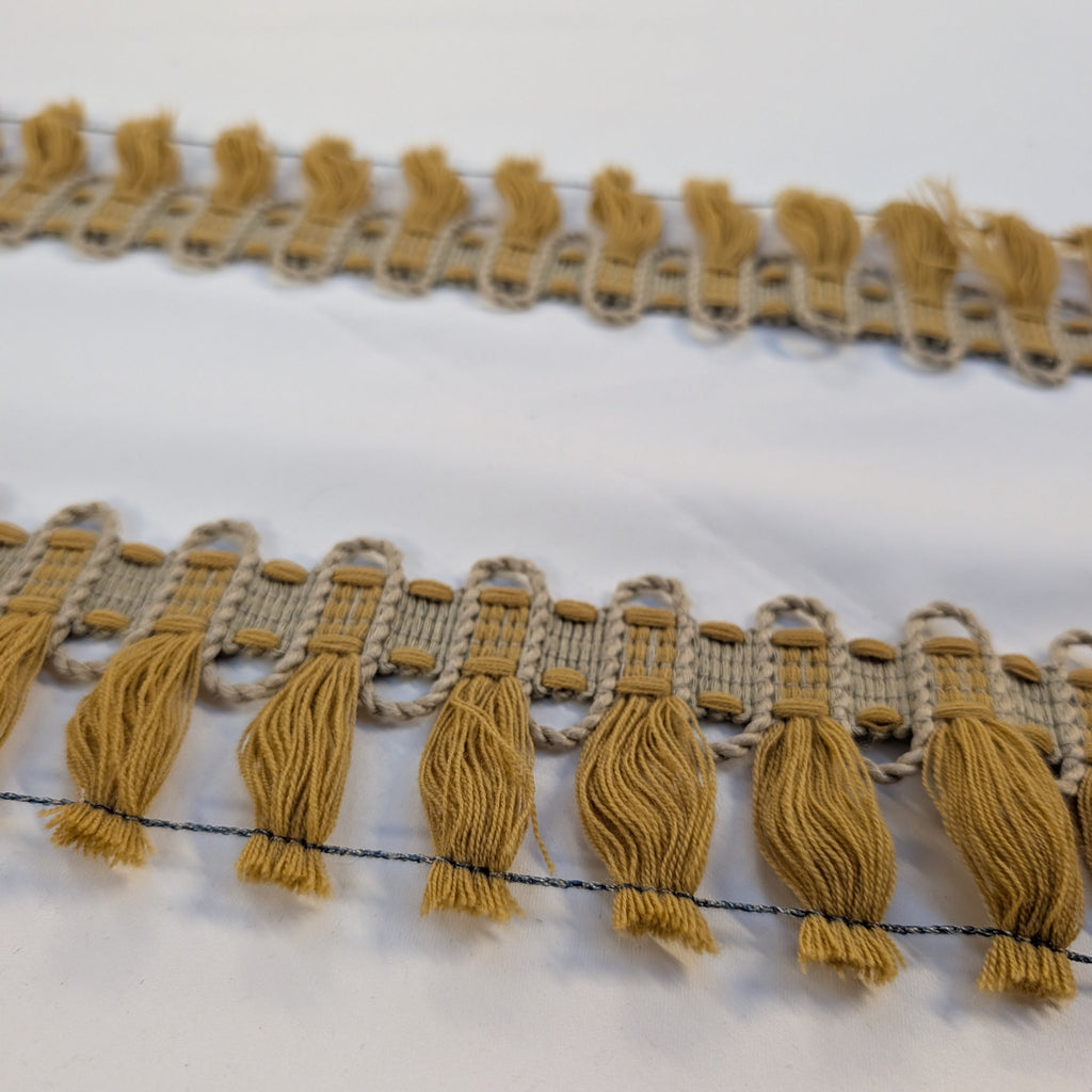Absolutely Fabrics ‘Hessian Fringe' Mustard