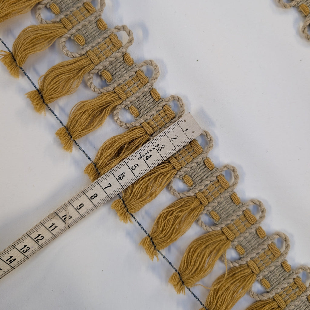 Absolutely Fabrics ‘Hessian Fringe' Mustard