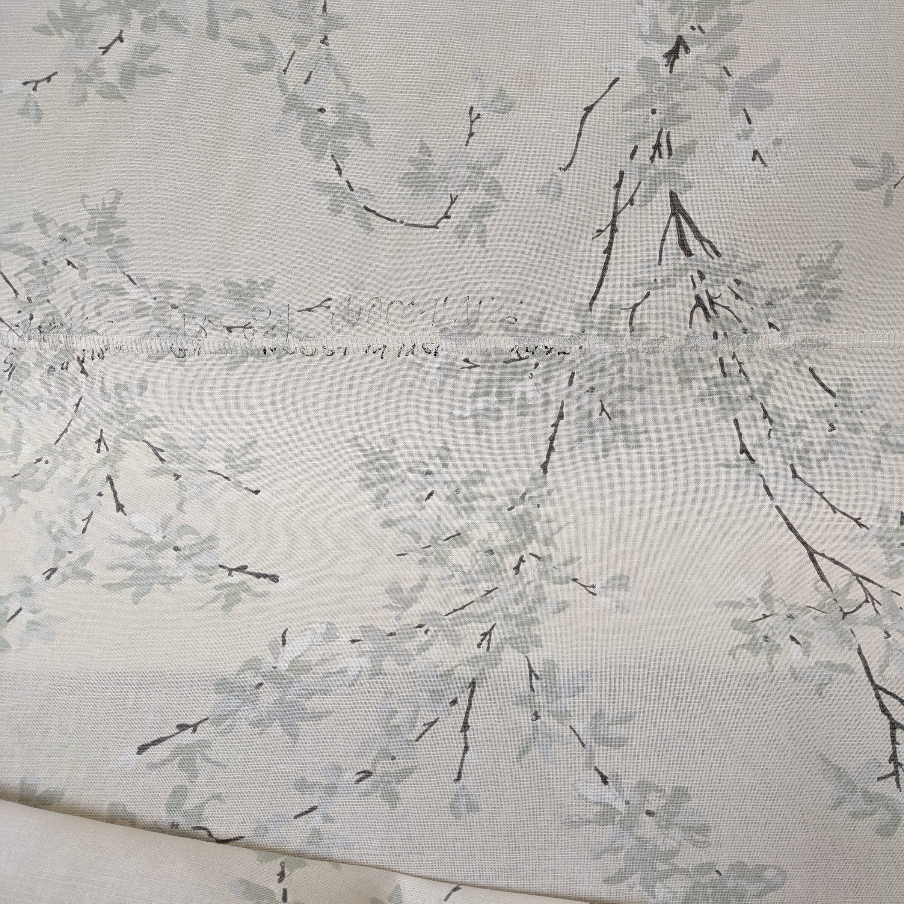 Laura Ashley ‘Forsythia’ Polycotton in cream Remnant pieces