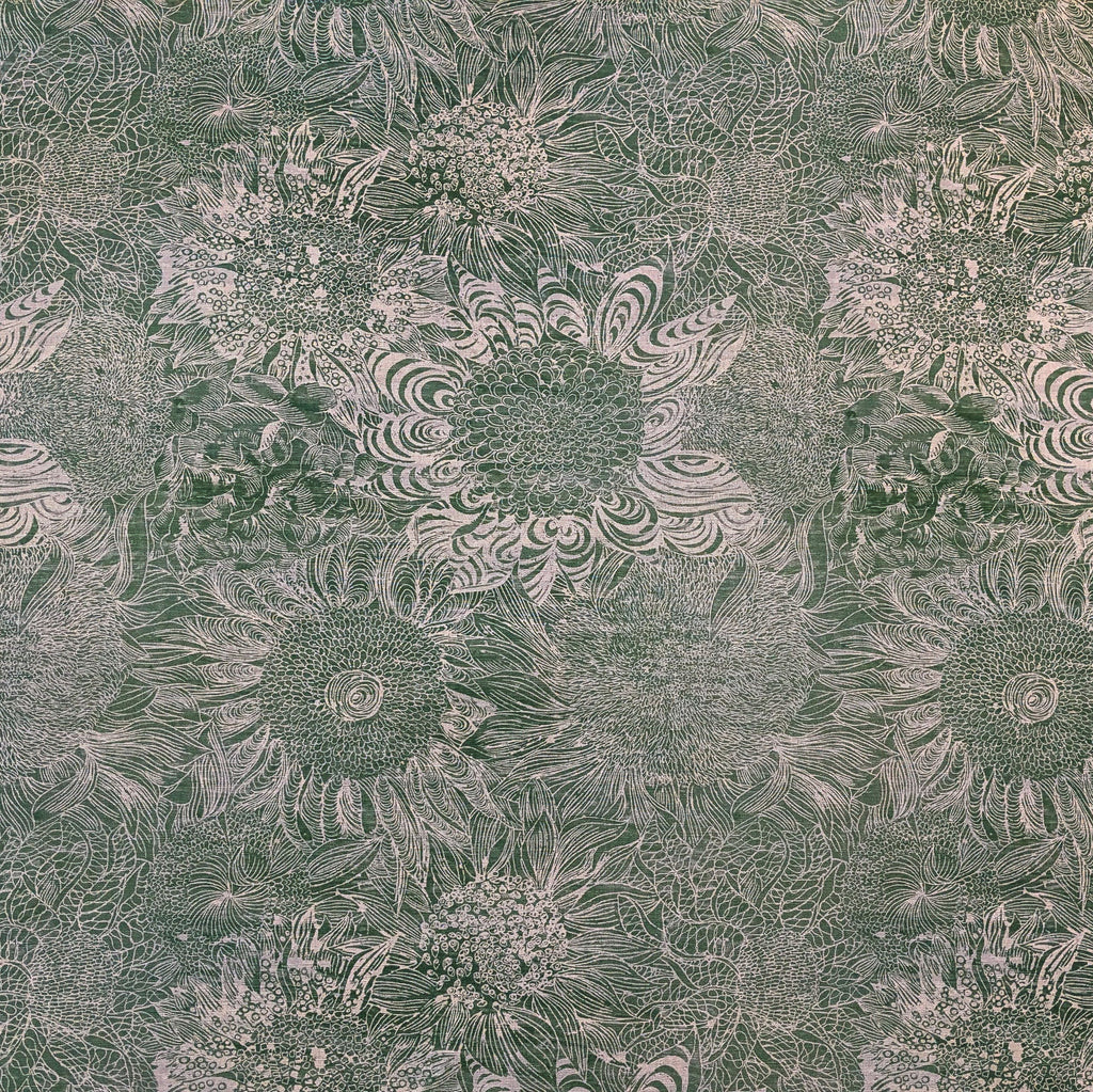 Decorative pattern with floral elements on a textured background