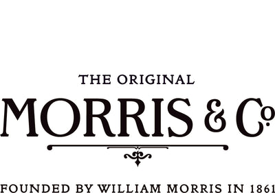 Logo of Morris & Co with text 'The Original Morris & Co founded by William Morris in 1861' on a white background