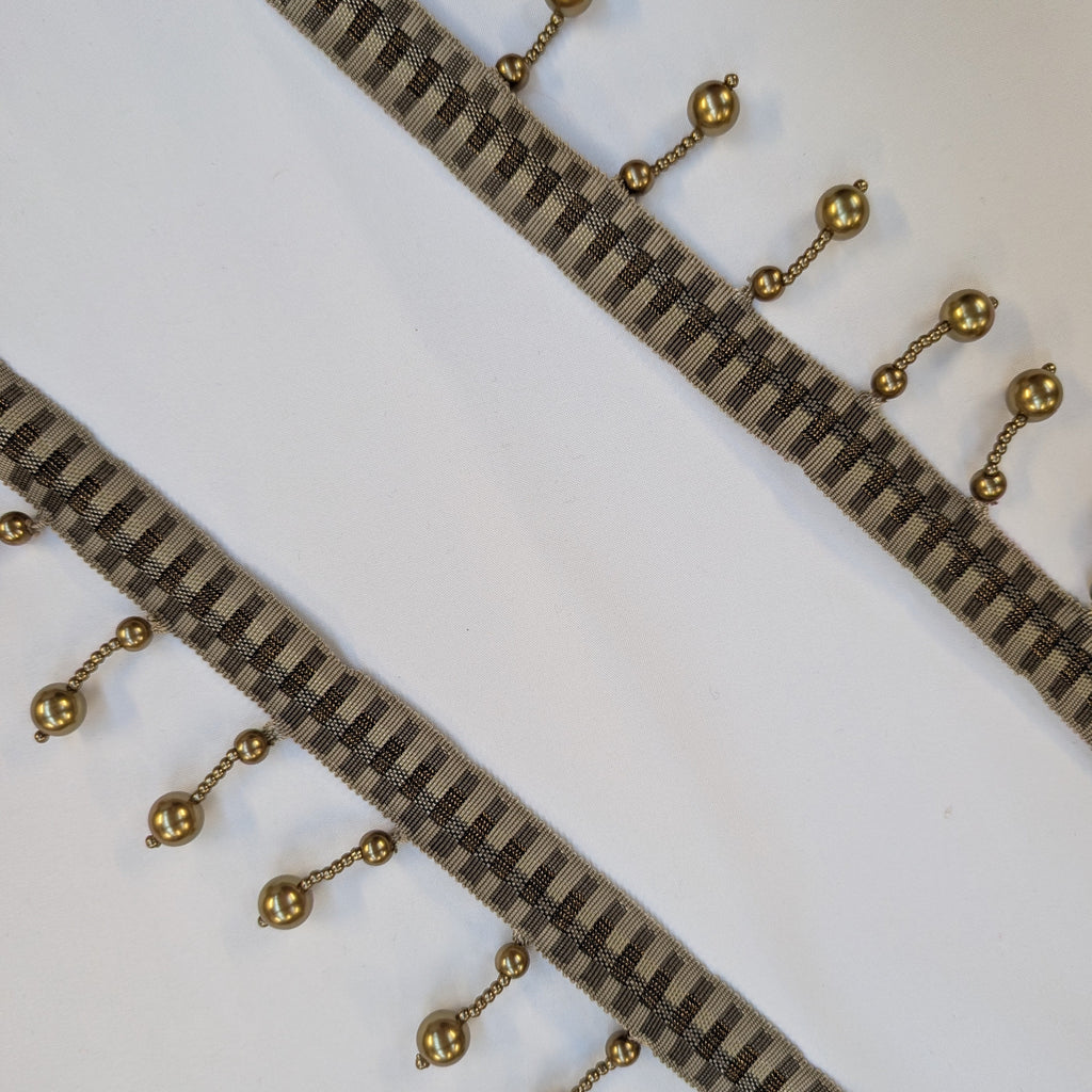 Absolutely Fabrics ‘Long Beaded Trim' Brass