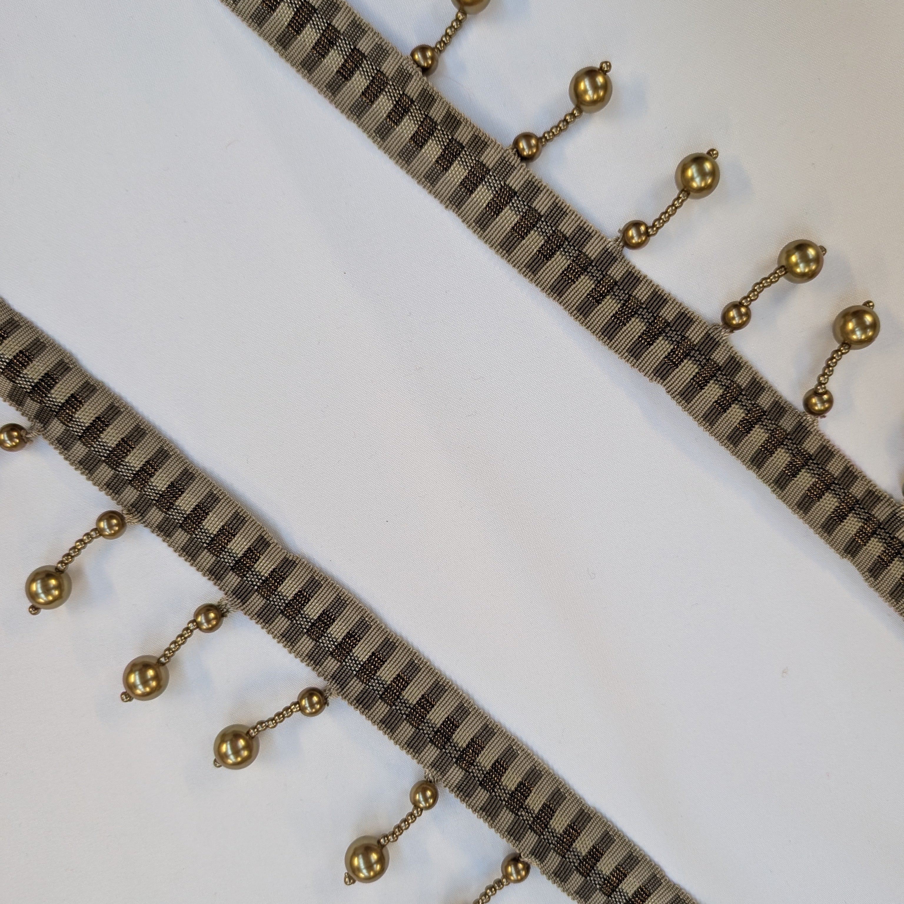 Absolutely Fabrics ‘Long Beaded Trim' Brass