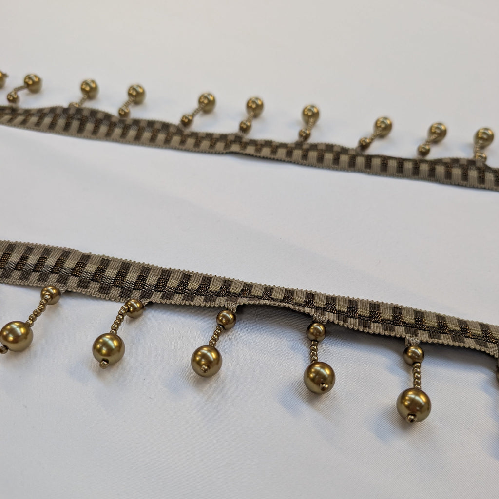 Absolutely Fabrics ‘Long Beaded Trim' Brass