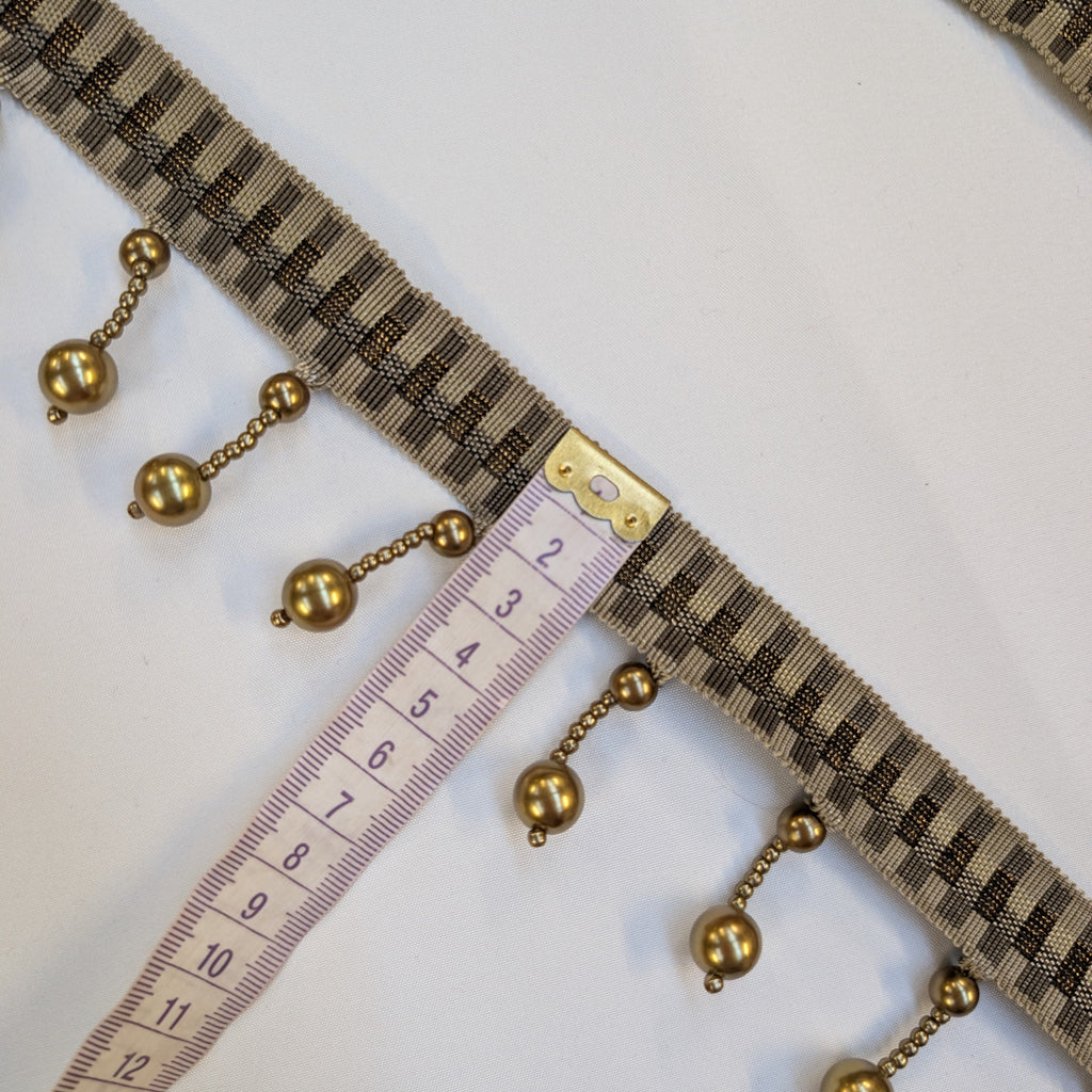 Absolutely Fabrics ‘Long Beaded Trim' Brass