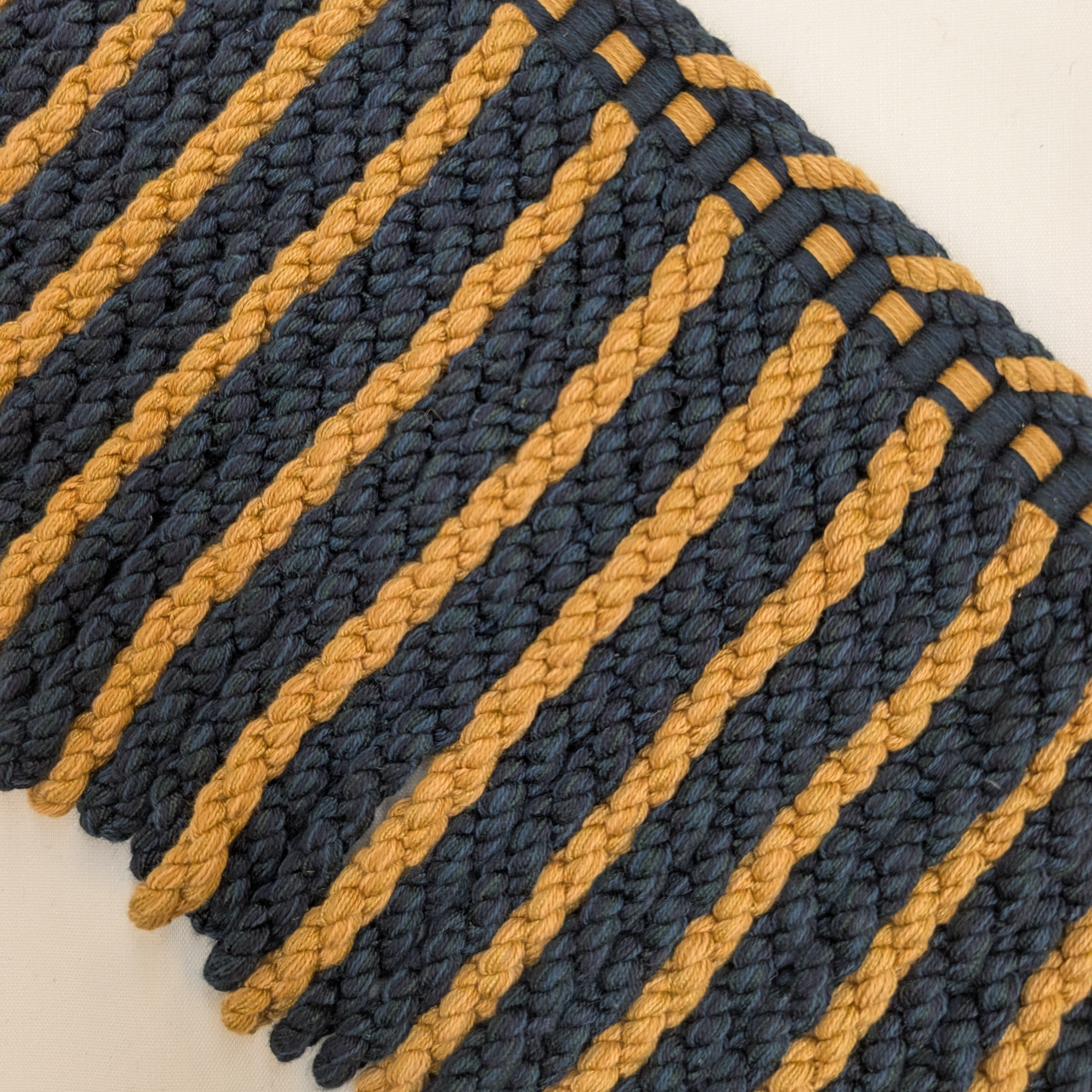 Absolutely Fabrics ‘Long Fringe’ Blue & Gold