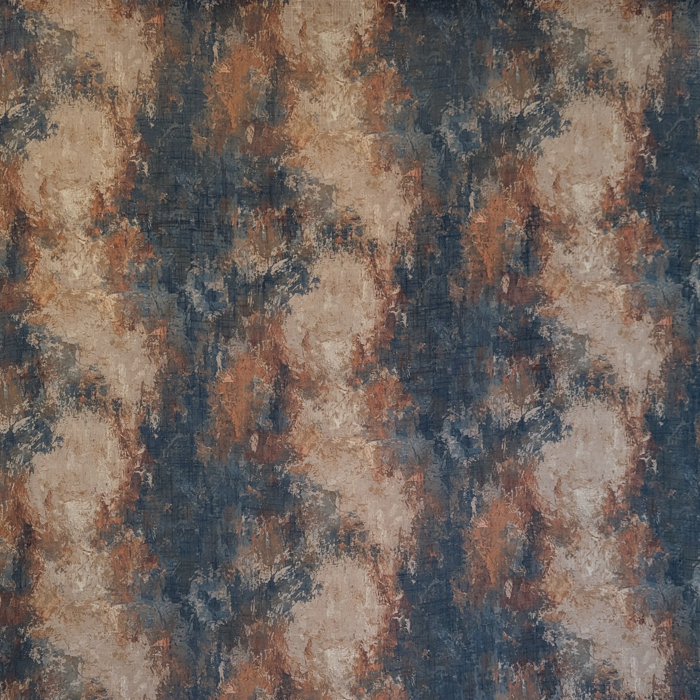 Absolutely fabrics 'Monet' Blue/Copper Voile