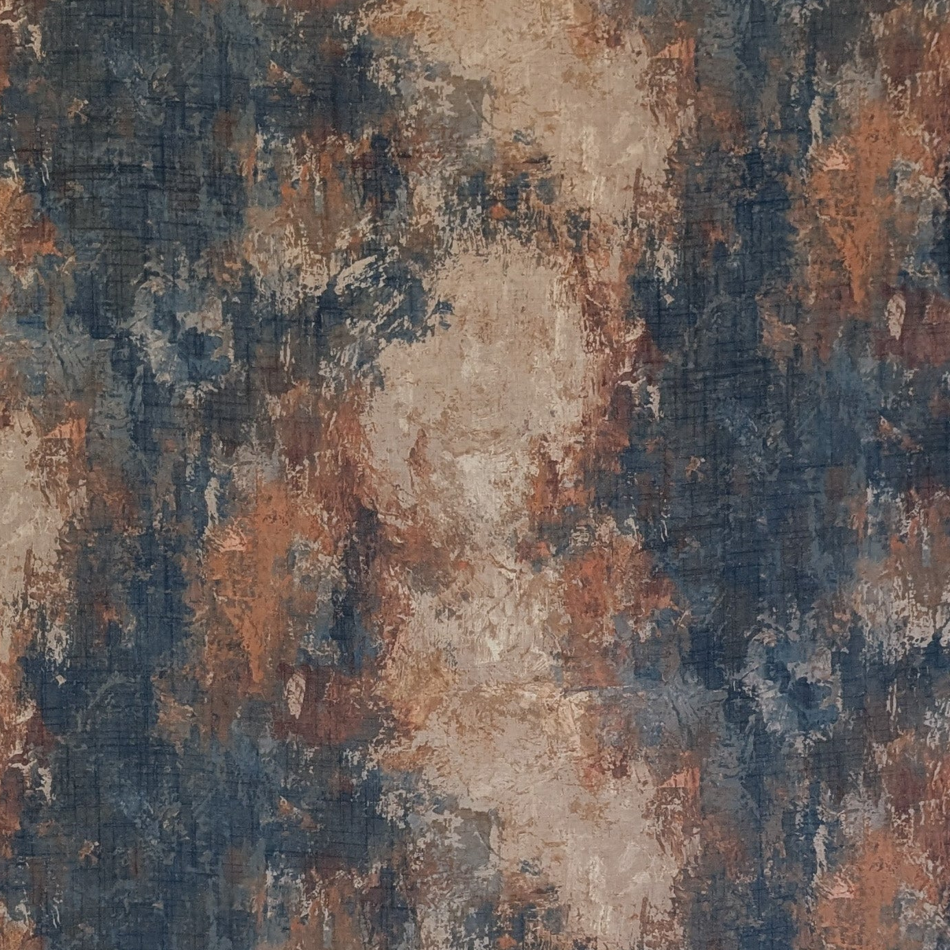 Absolutely fabrics 'Monet' Blue/Copper Voile