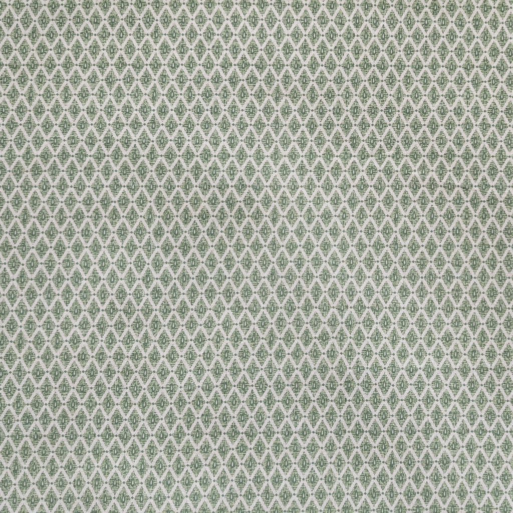 Green and linen diamond pattern fabric 