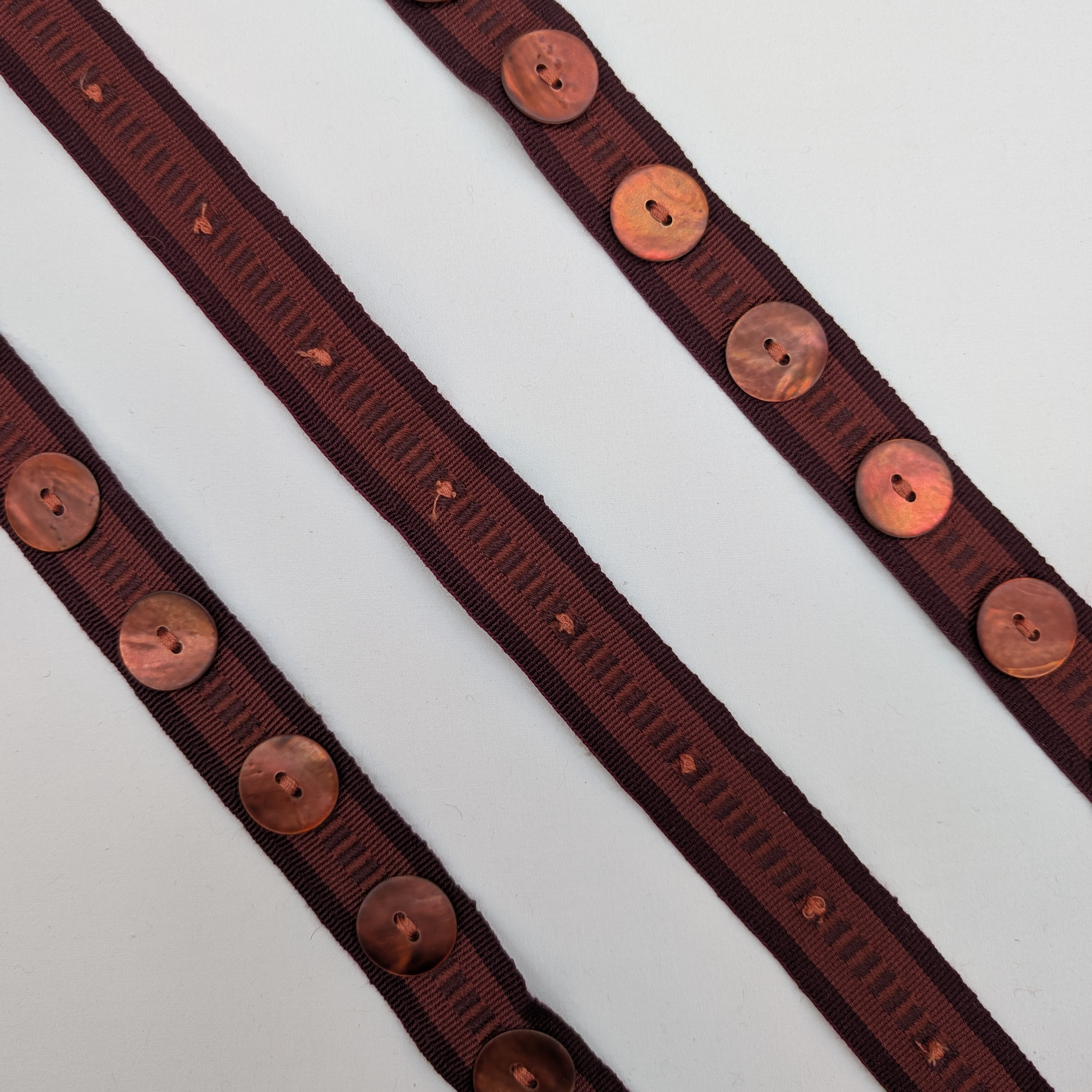 Button Burgundy trim