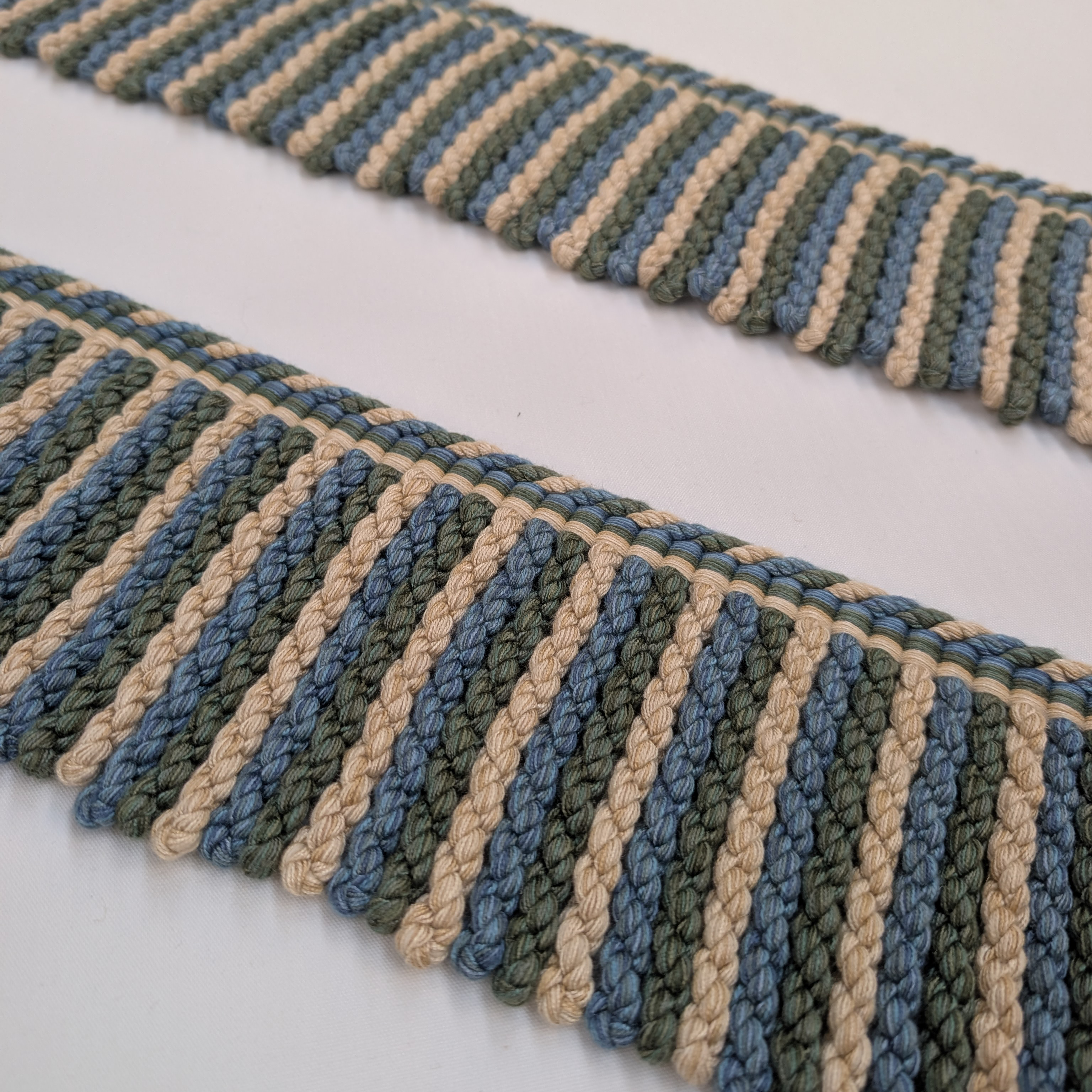 Absolutely Fabrics ‘Fringe’ Blue, Green & cream