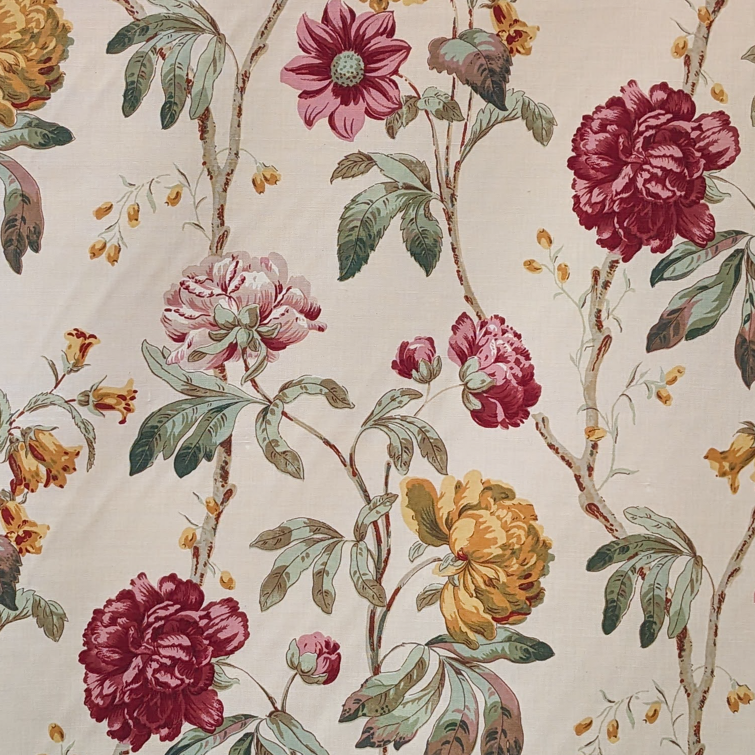 Colefax & Fowler ‘Peony’ Rasberry