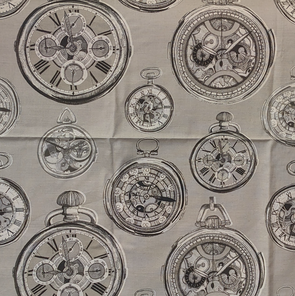 Voyage ‘pocket watch’ sepia Remnant sold as 1 piece