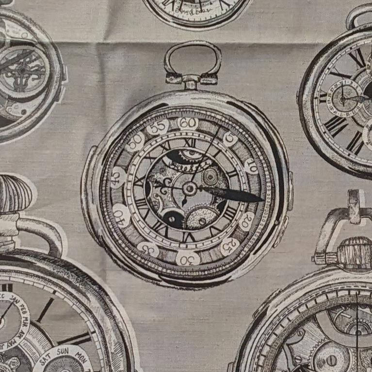 Voyage ‘pocket watch’ sepia Remnant sold as 1 piece