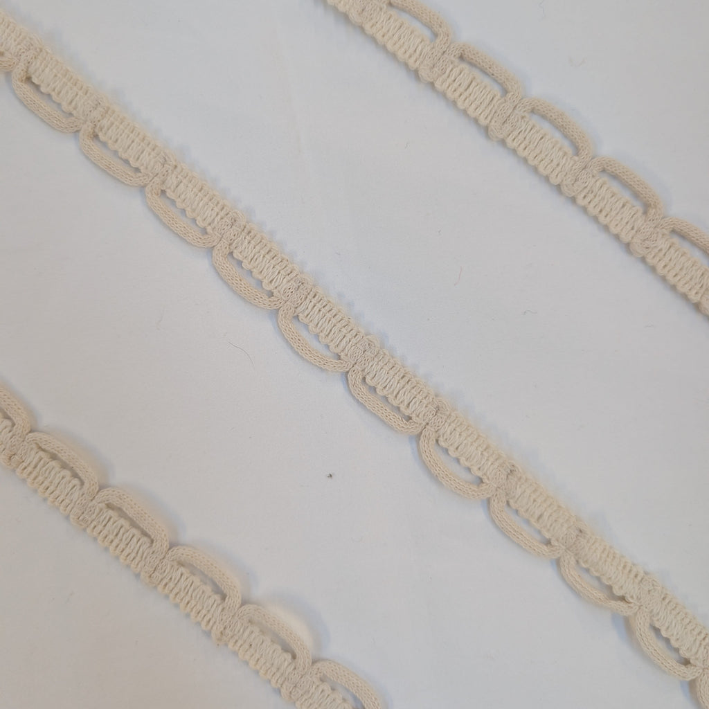 Absolutely Fabrics ‘Small Looped Trim' Cream