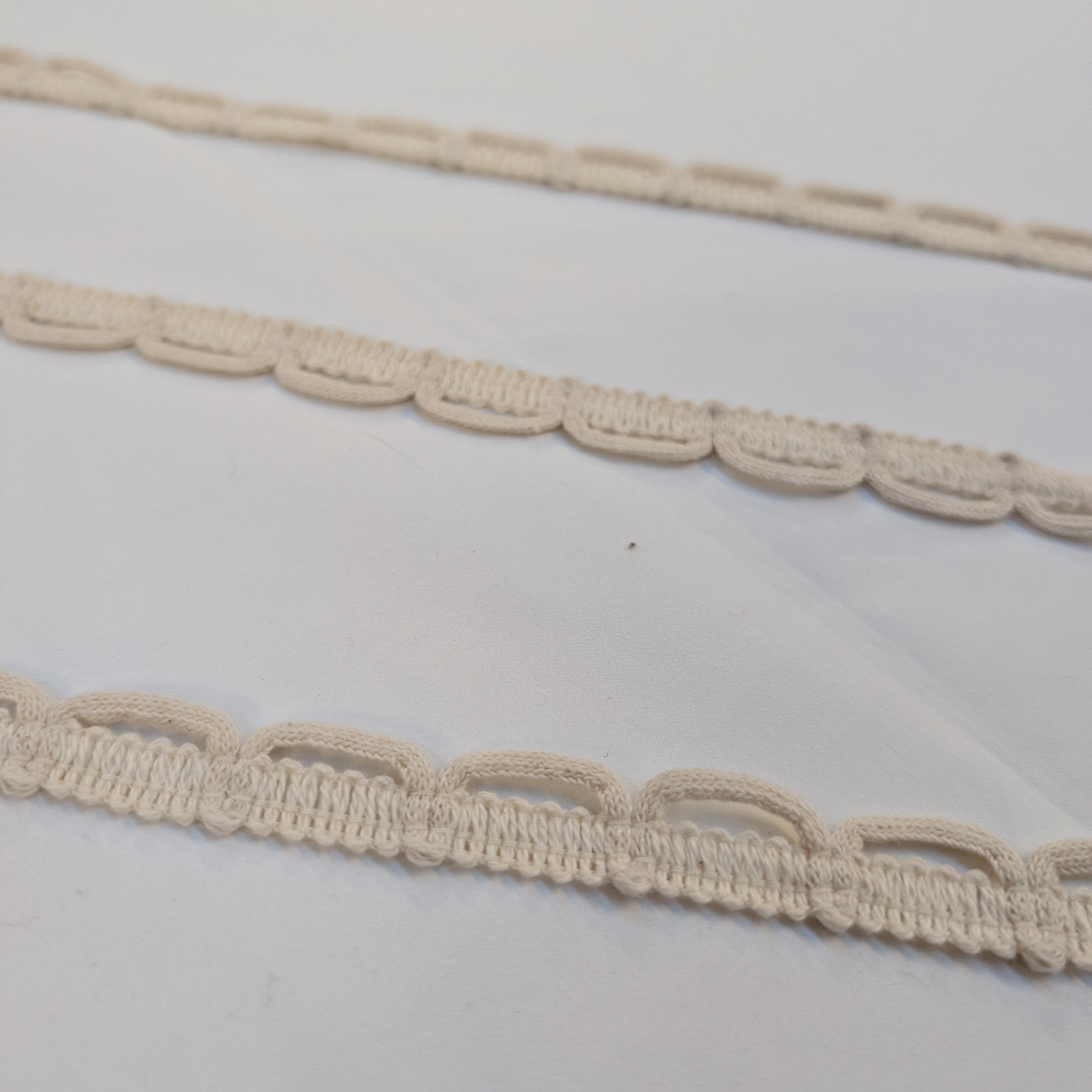 Absolutely Fabrics ‘Small Looped Trim' Cream