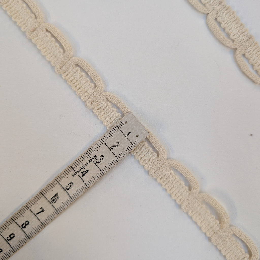 Absolutely Fabrics ‘Small Looped Trim' Cream