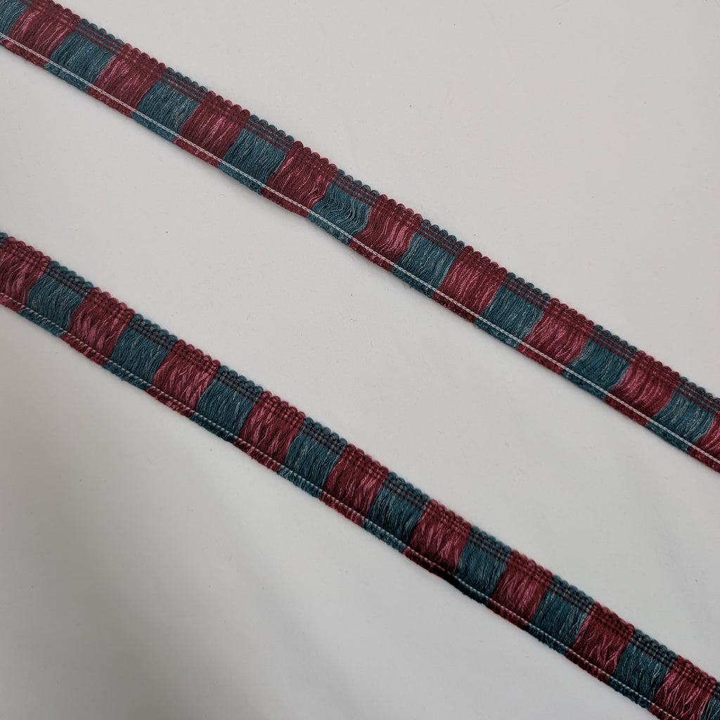 Absolutely Fabrics ‘Two Toned Roche' Blue Red