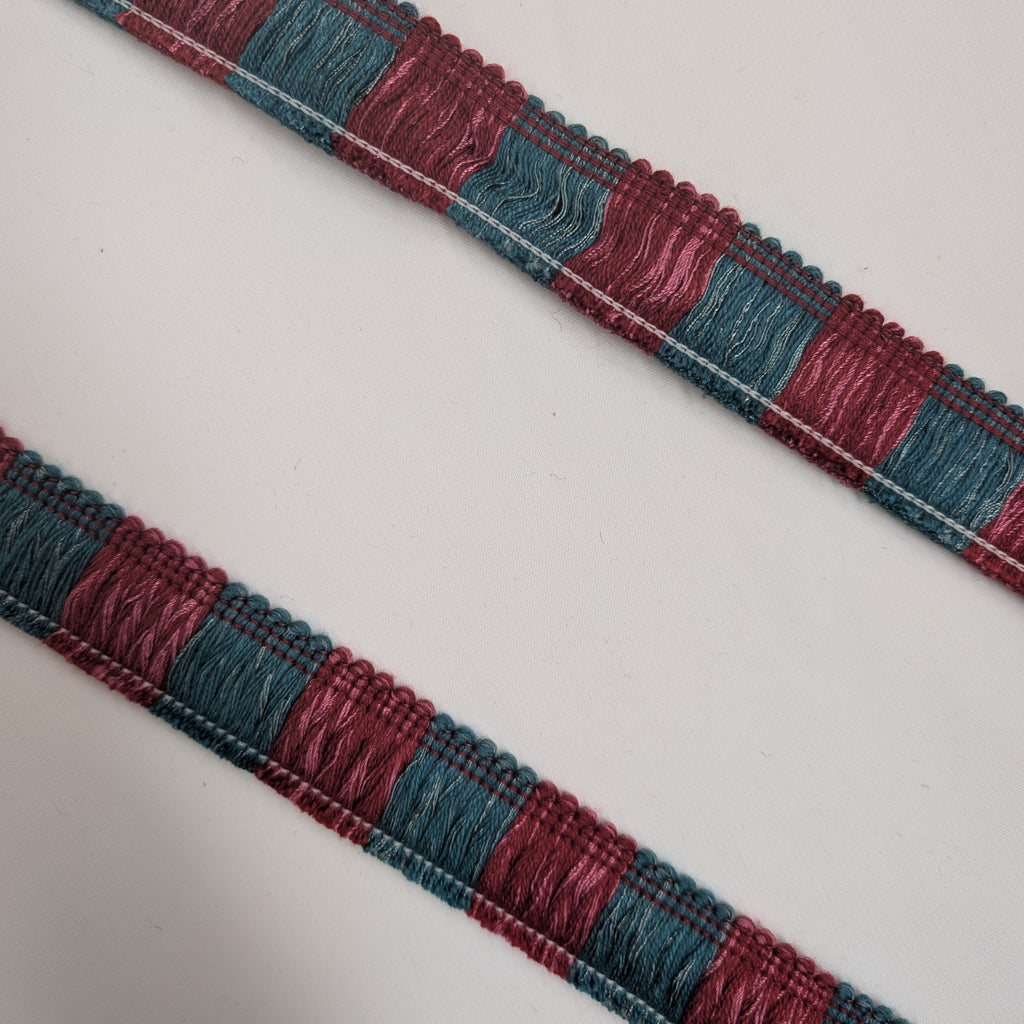 Absolutely Fabrics ‘Two Toned Roche' Blue Red