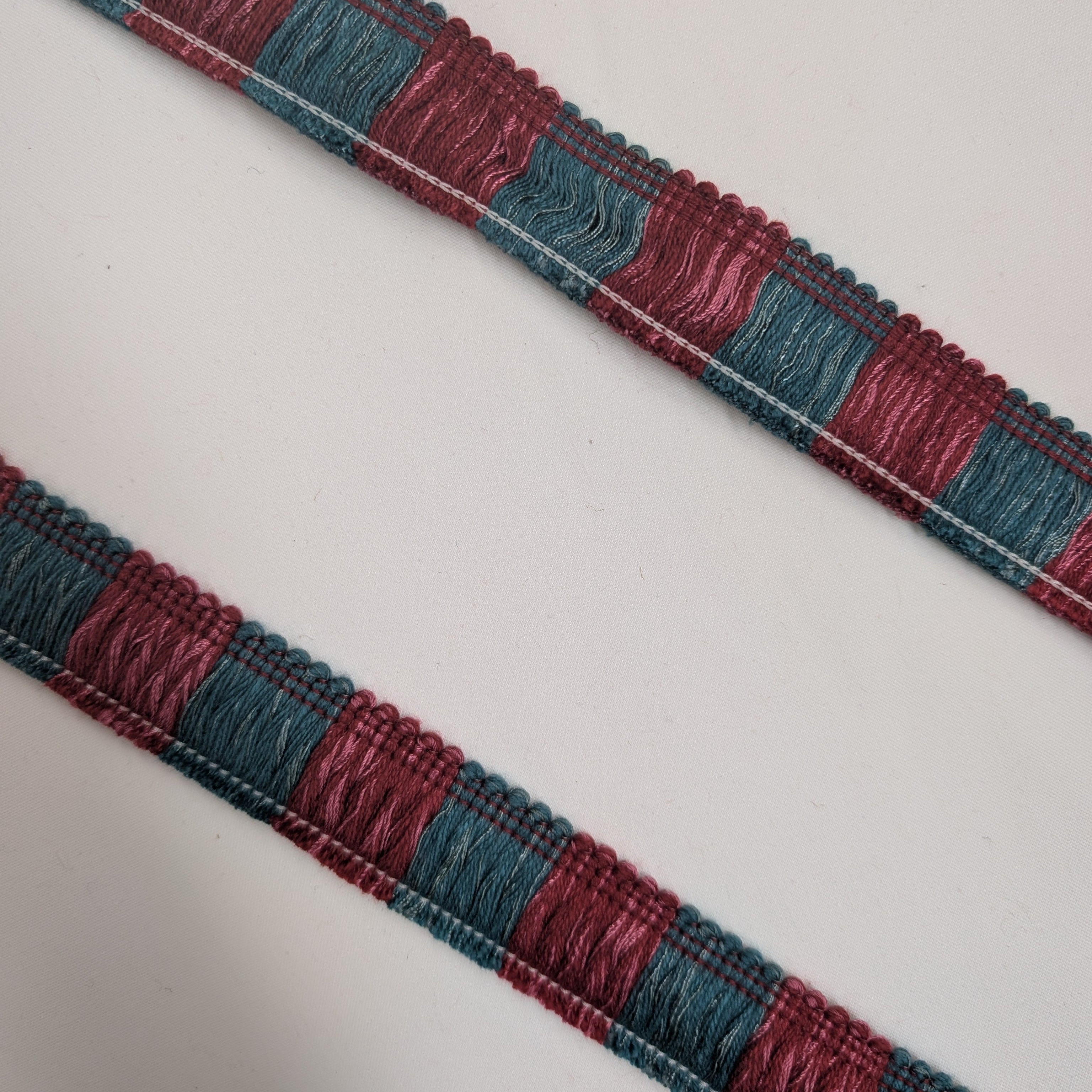 Absolutely Fabrics ‘Two Toned Roche' Blue Red