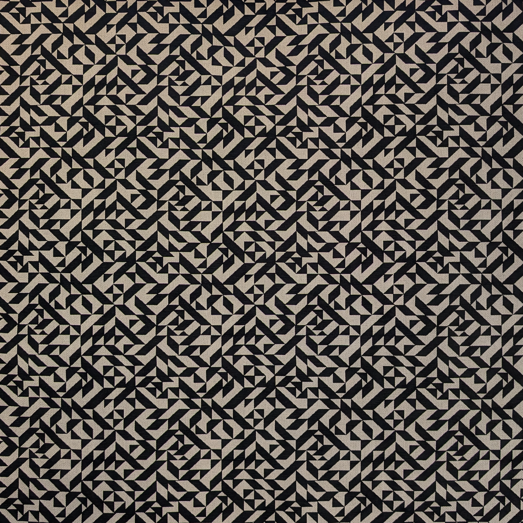 Geometric pattern with black and beige shapes