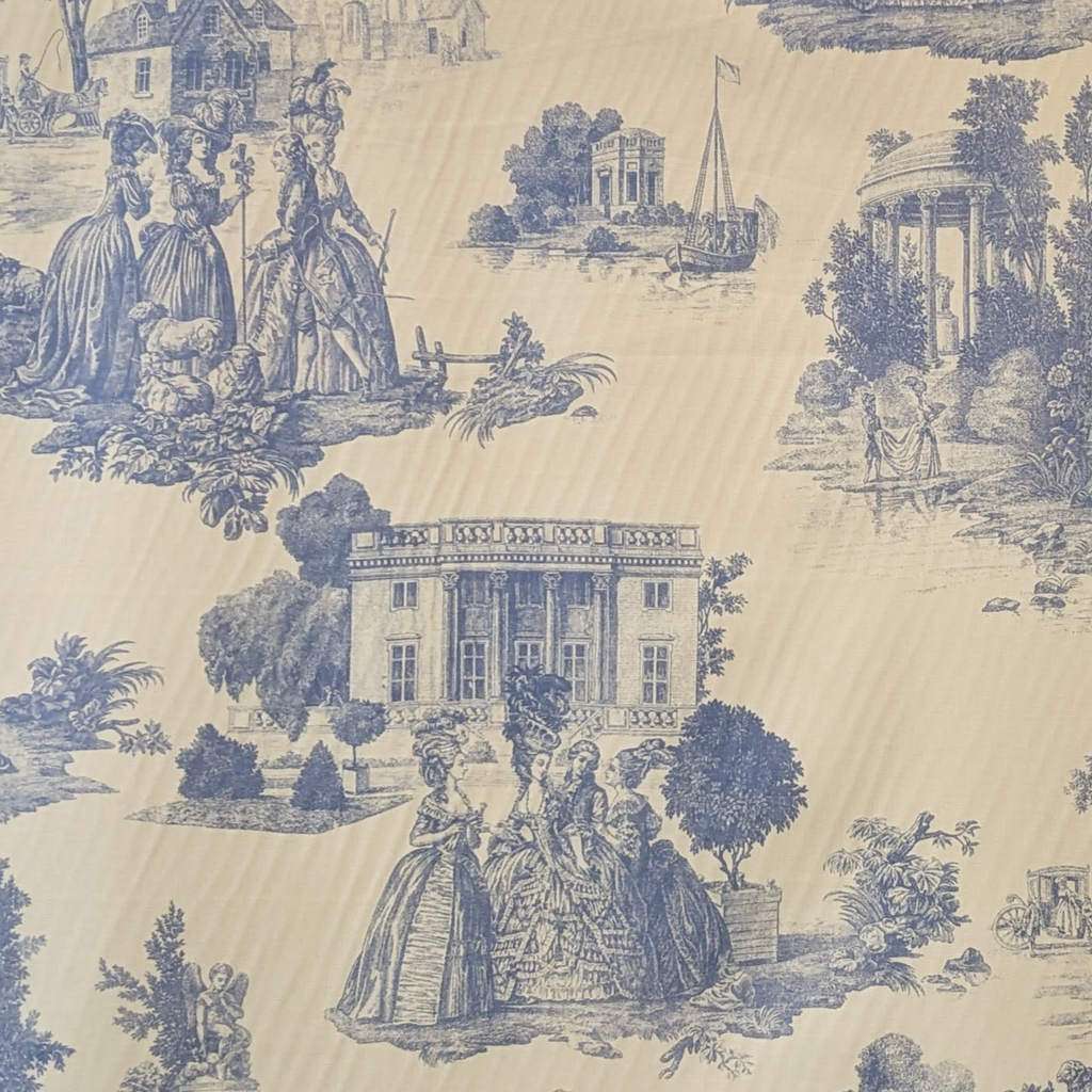 Blue and white Toile 