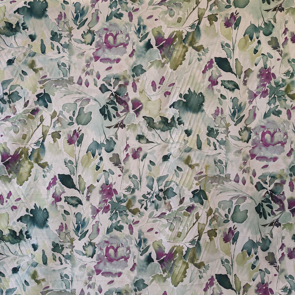 John Lewis ‘Water colour’ Purple Remnant sold as 1 piece