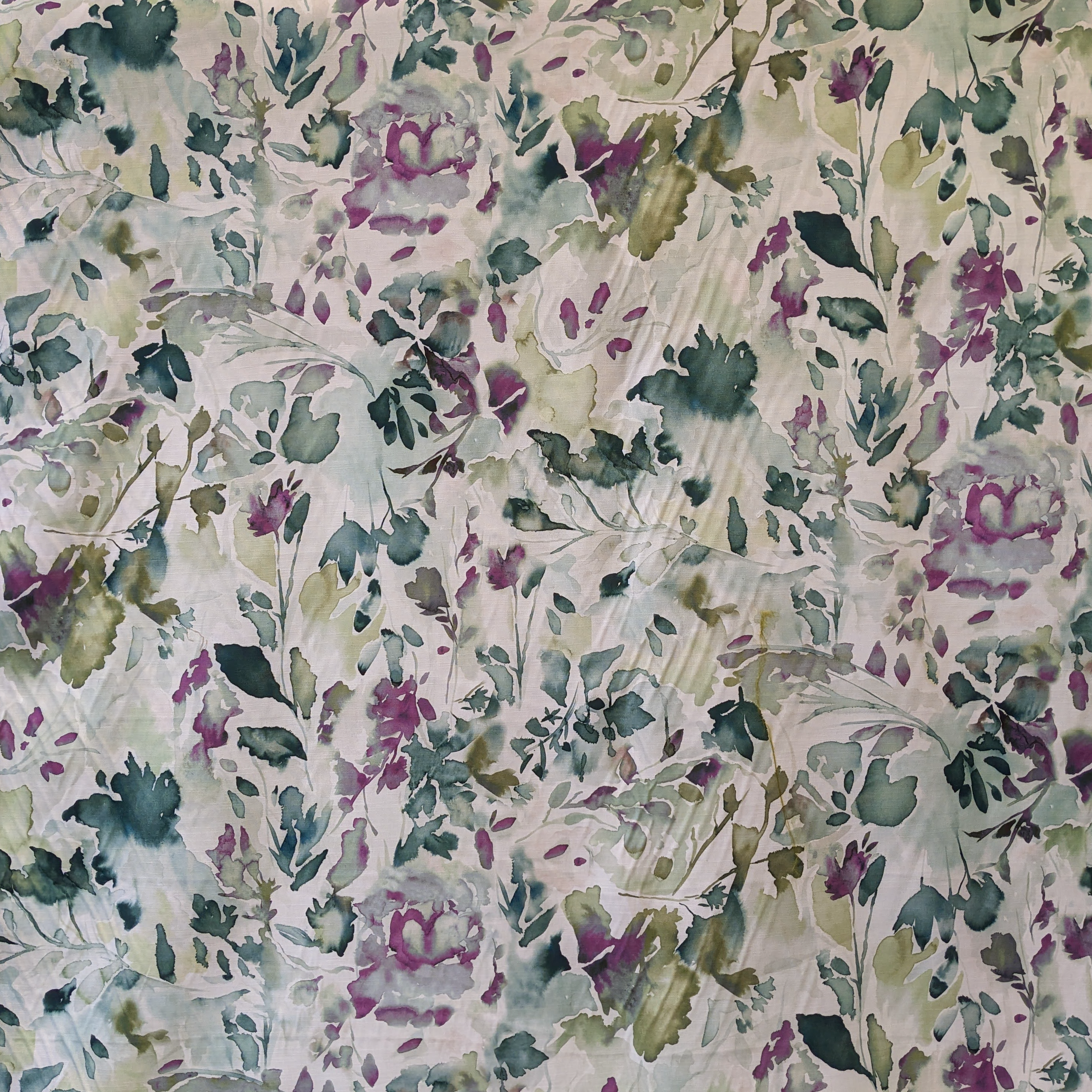 John Lewis ‘Water colour’ Purple Remnant sold as 1 piece