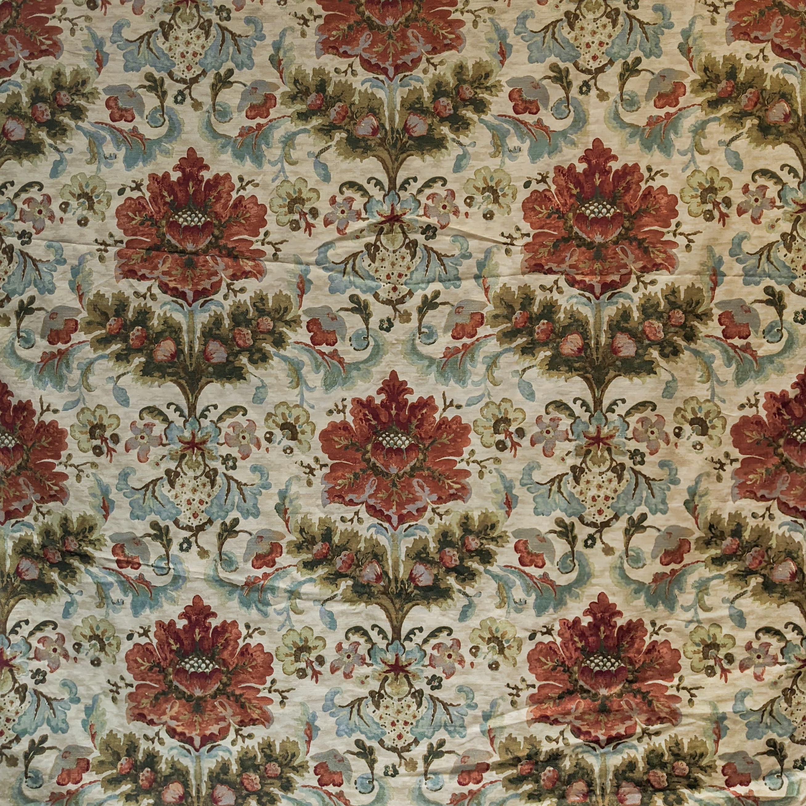 Brunswig & Fils ‘Windsor Damask’ Brown Remnant sold as 1 piece