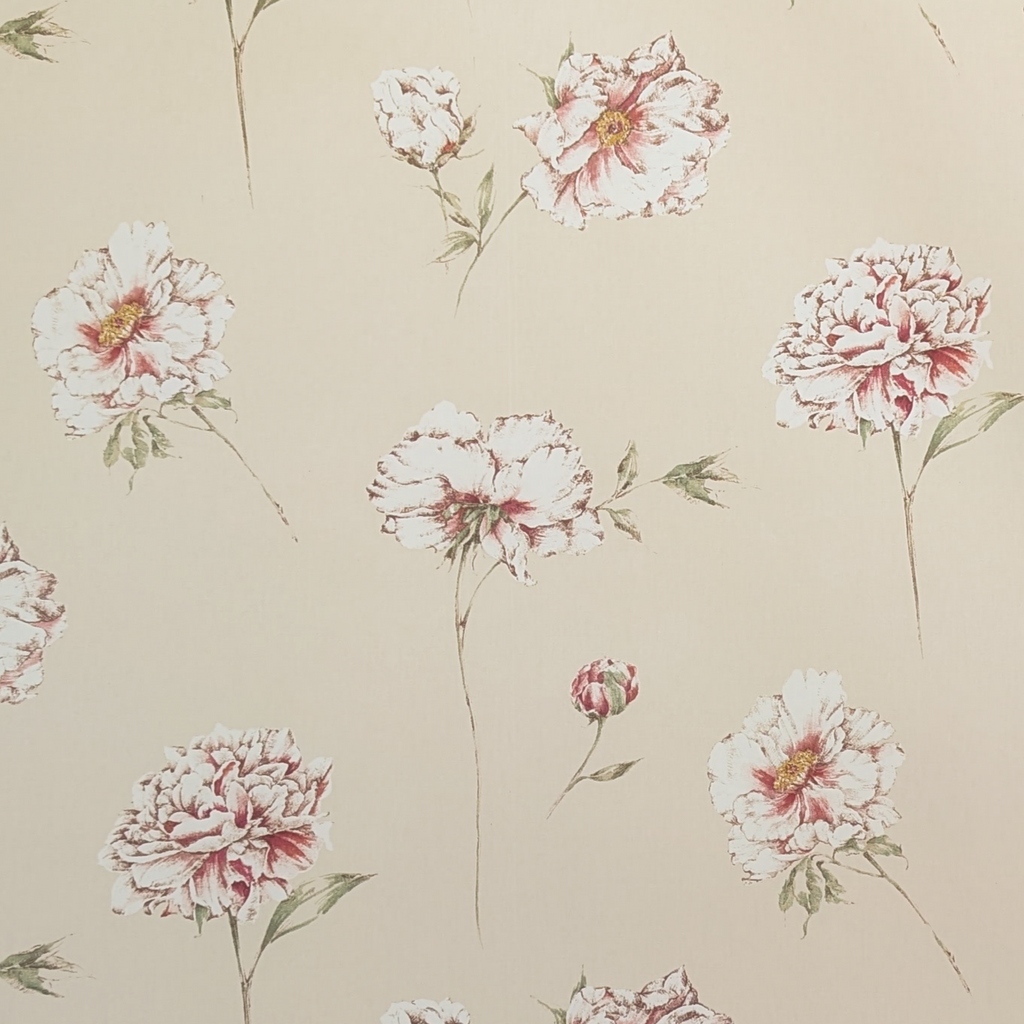 Floral pattern on a beige background